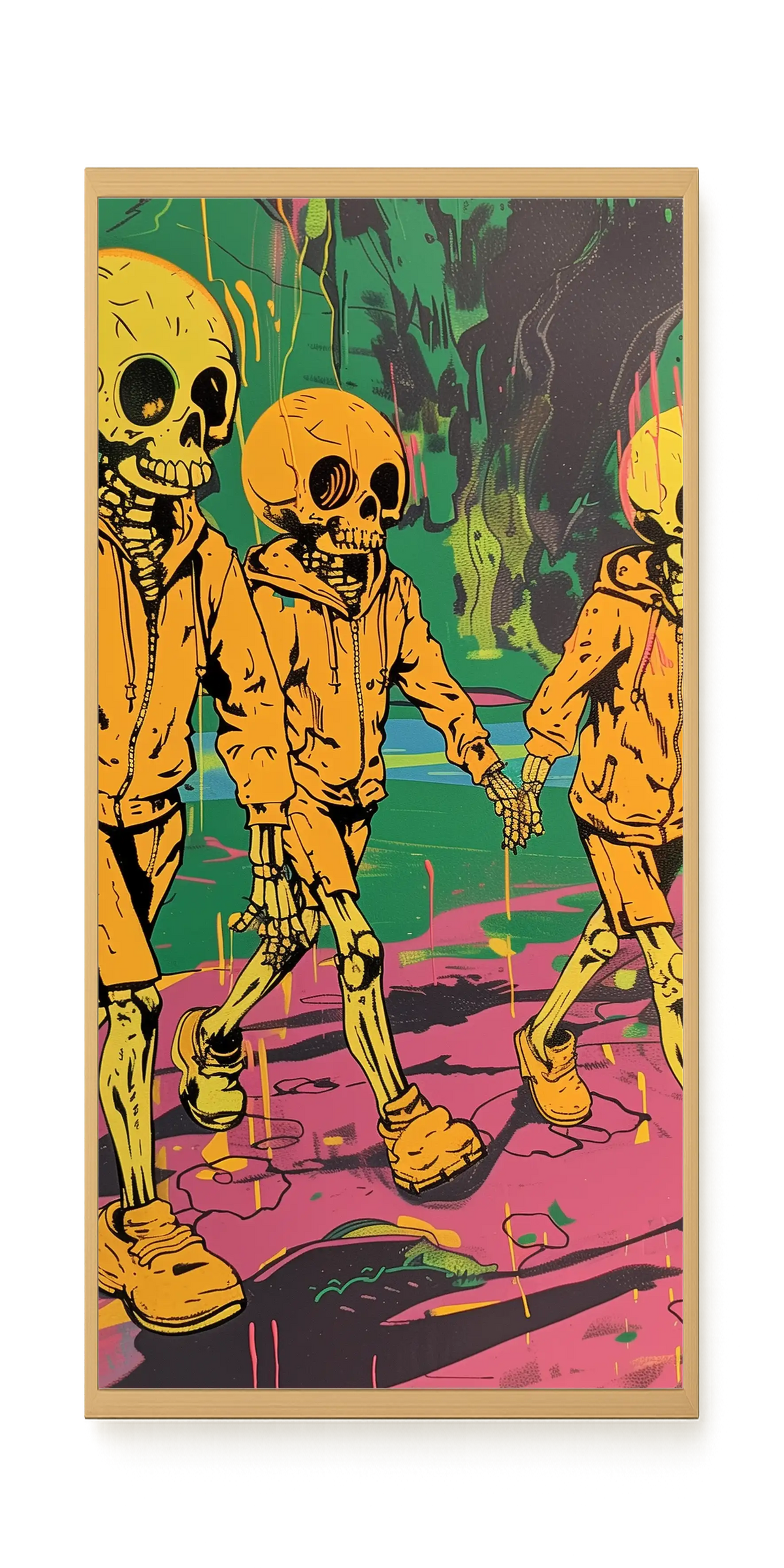 Skeleton Kids Canvas Print