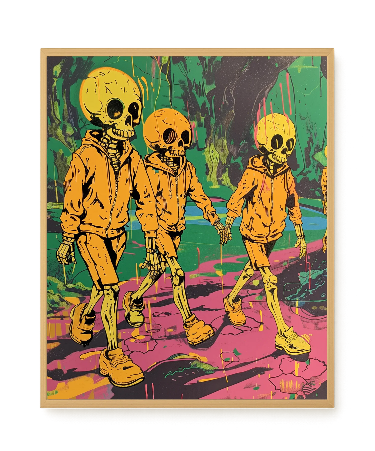 Skeleton Kids Canvas Print