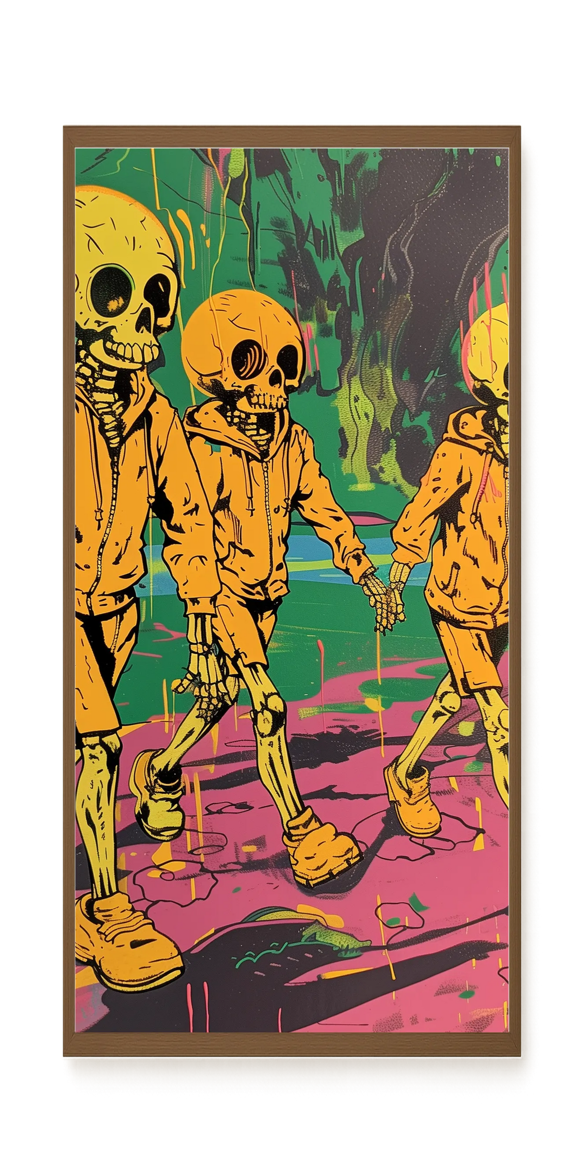 Skeleton Kids Canvas Print