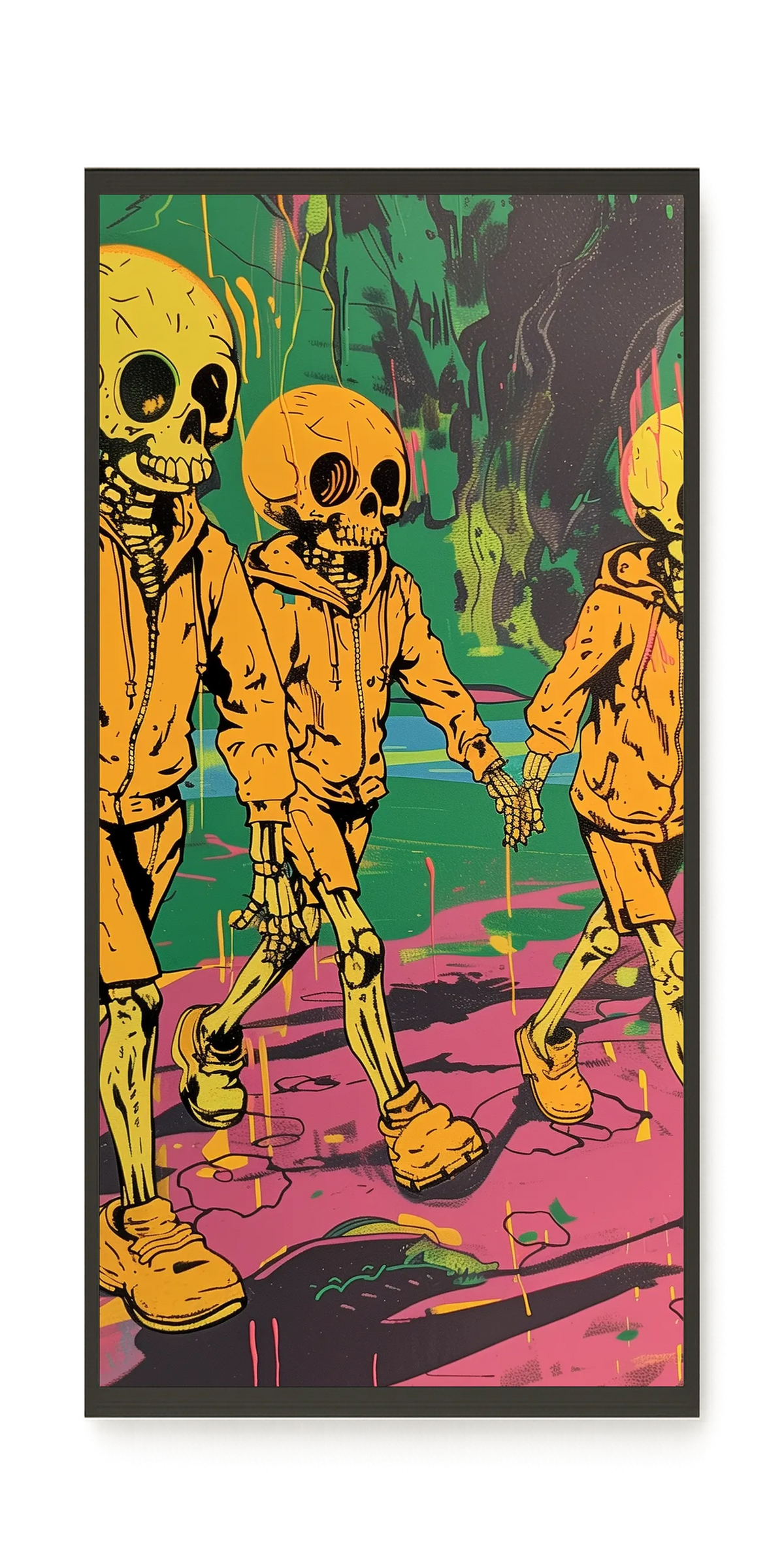 Skeleton Kids Canvas Print