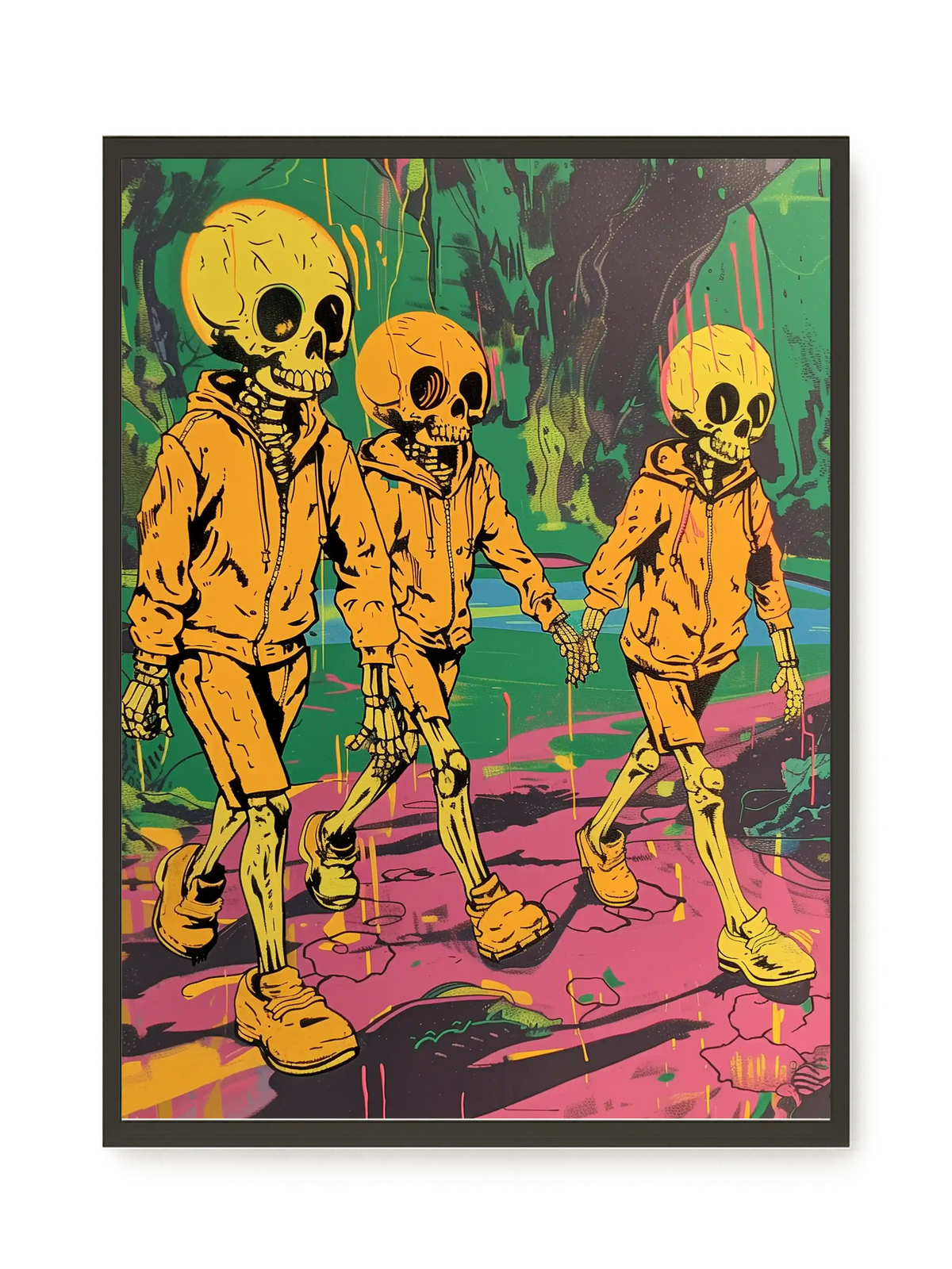 Skeleton Kids Canvas Print