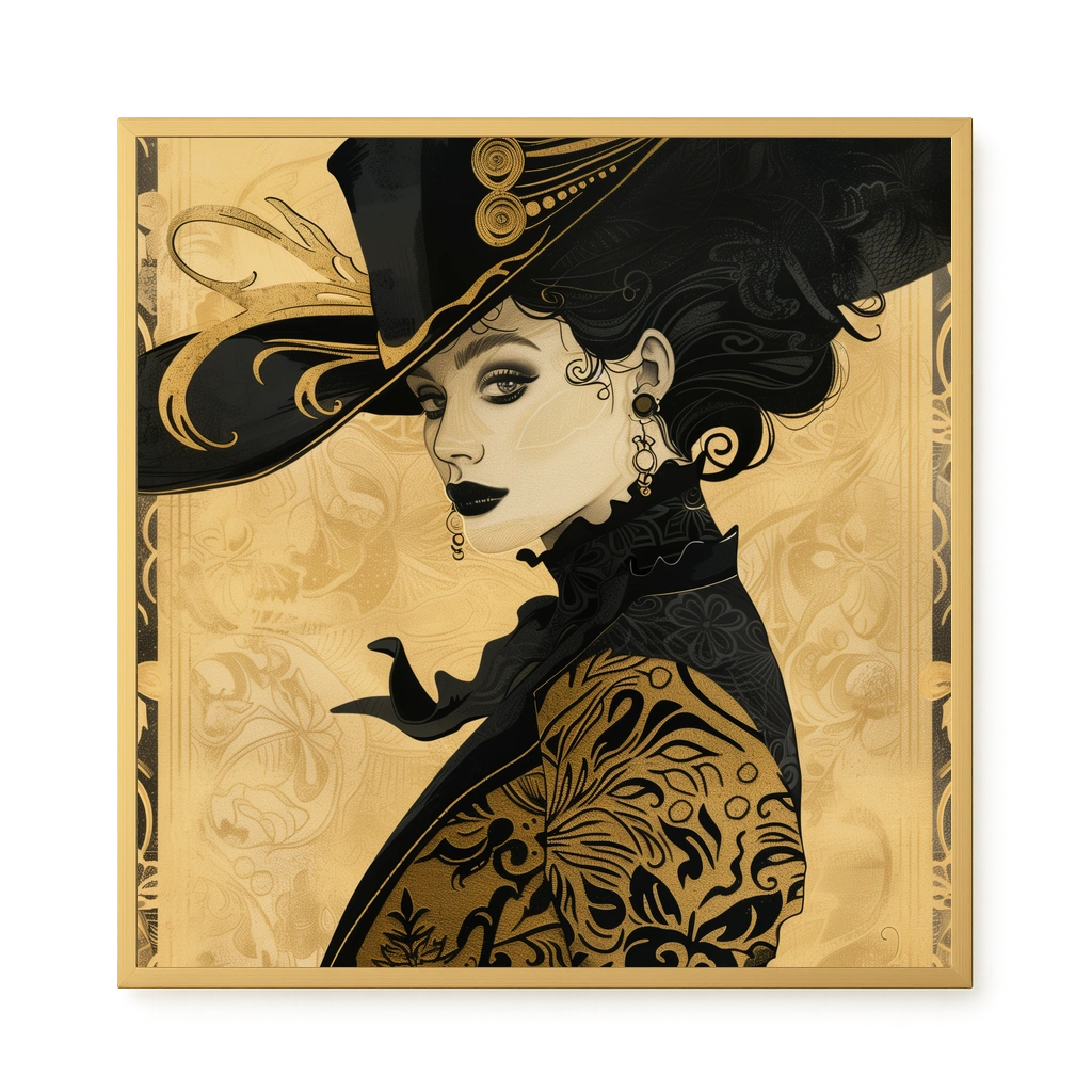 Raven Face Canvas Print