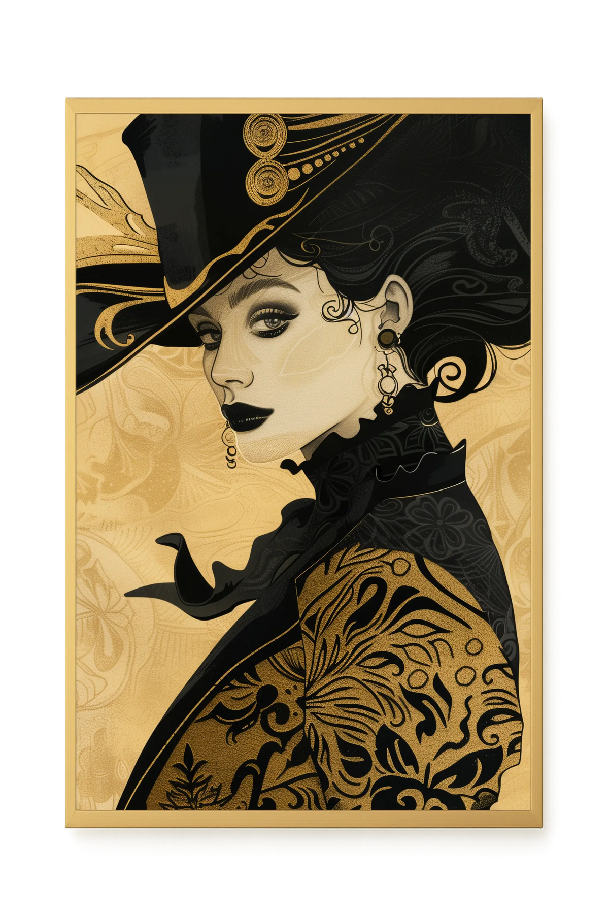 Raven Face Canvas Print