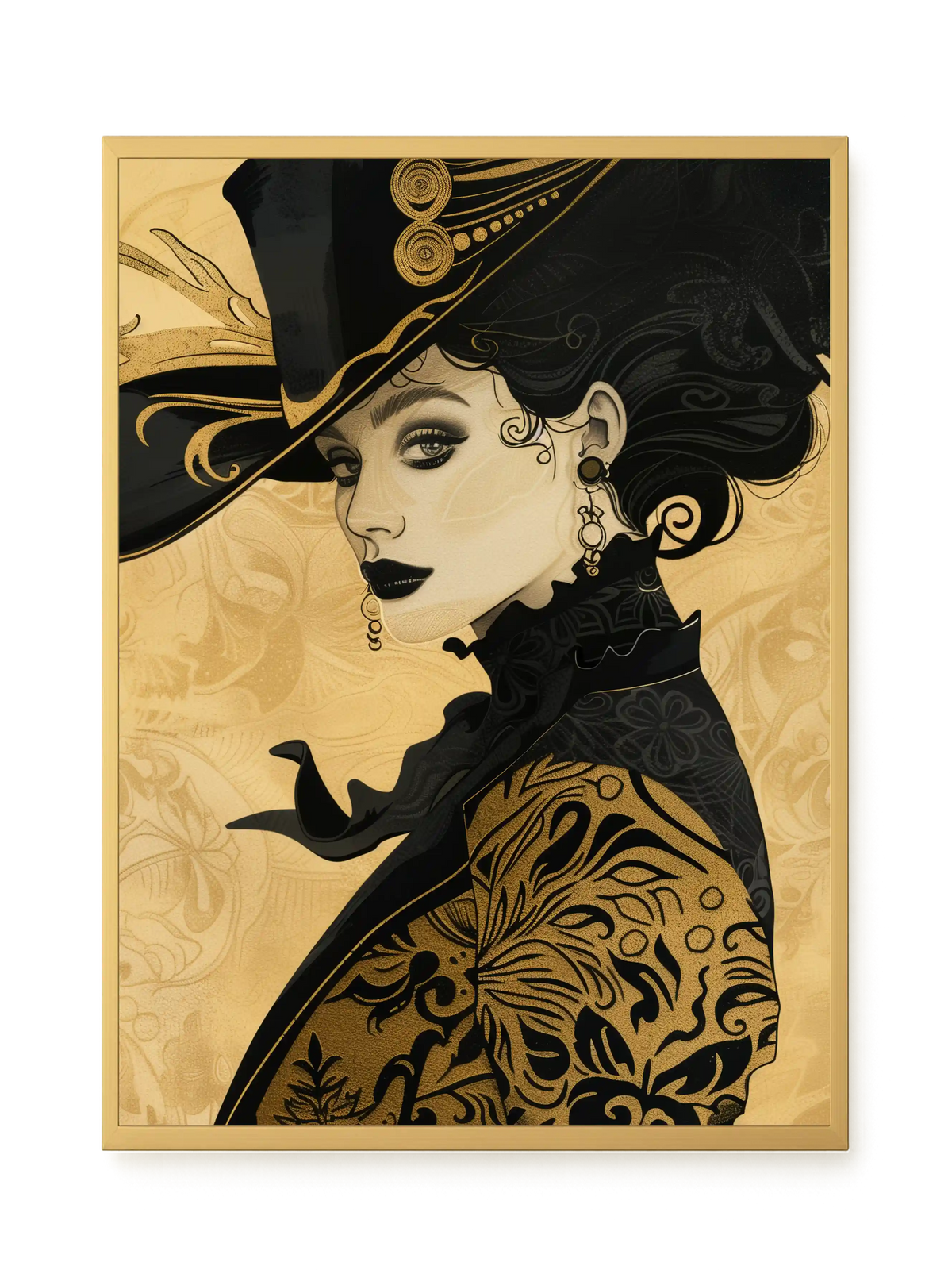 Raven Face Canvas Print