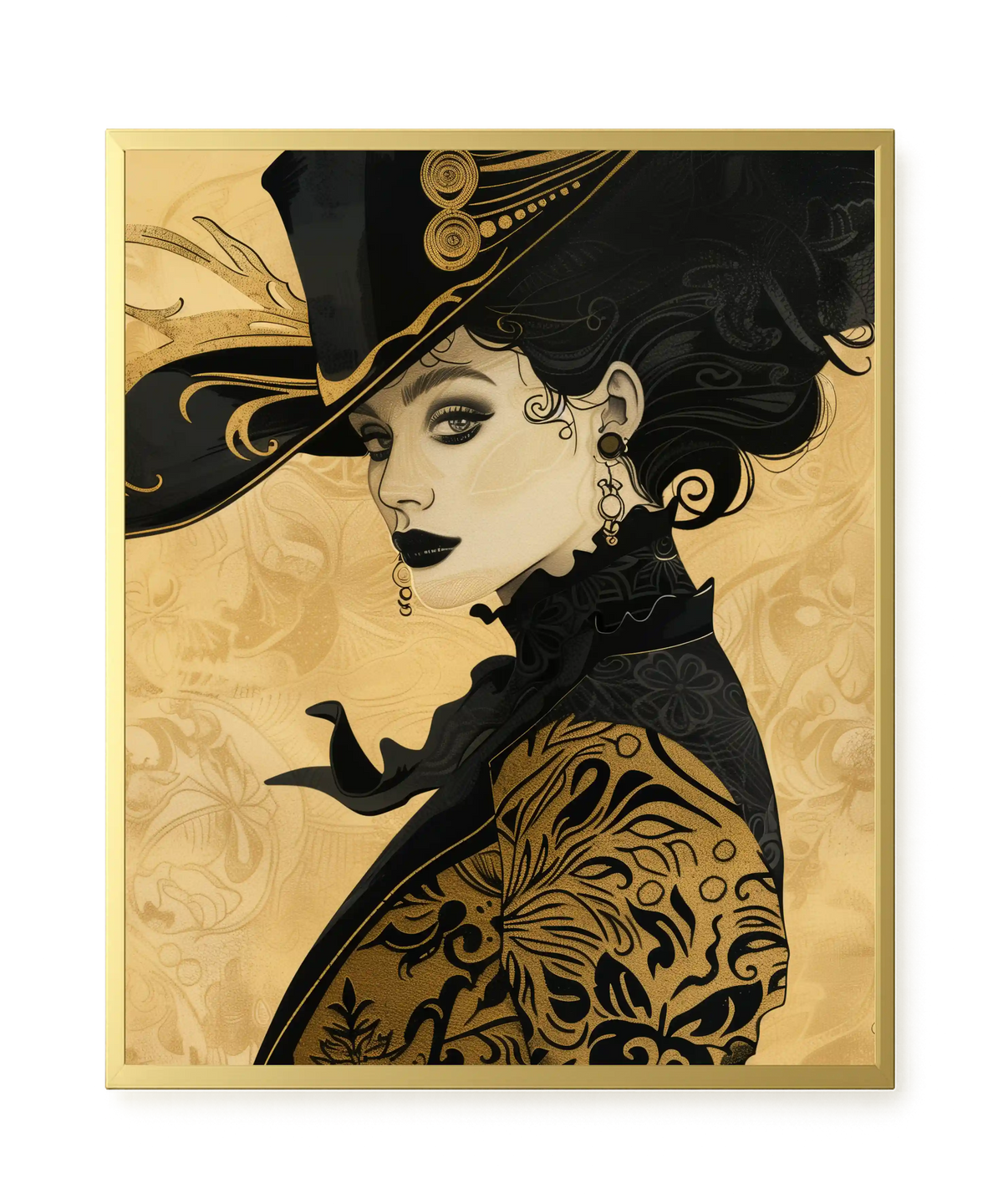 Raven Face Canvas Print