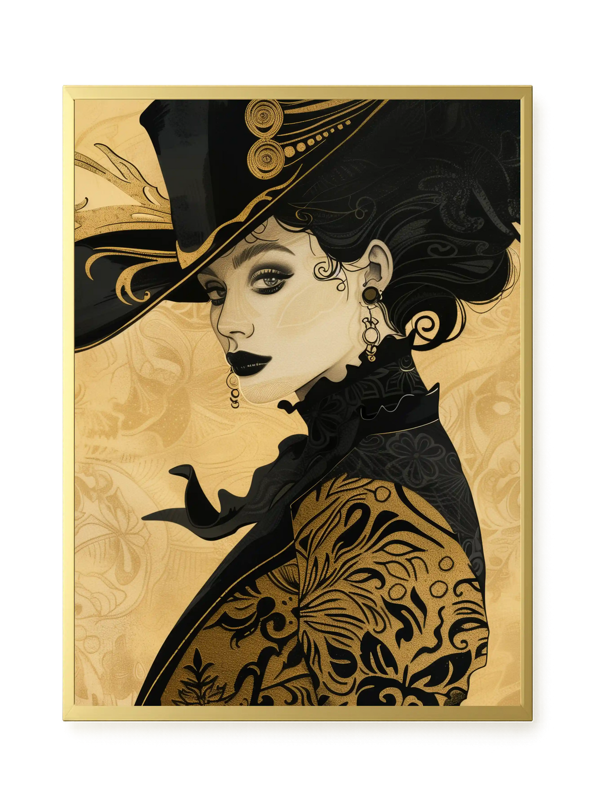 Raven Face Canvas Print