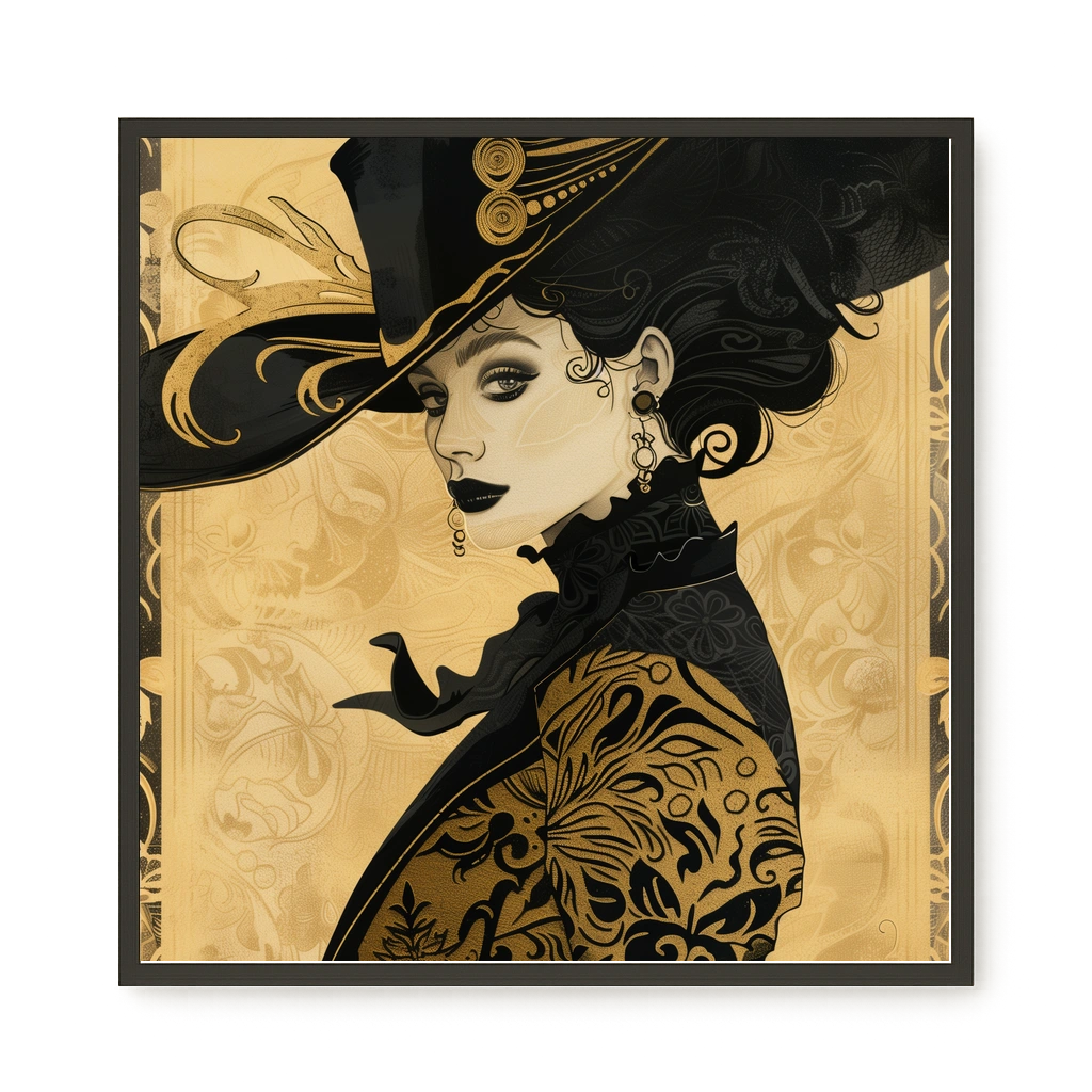 Raven Face Canvas Print