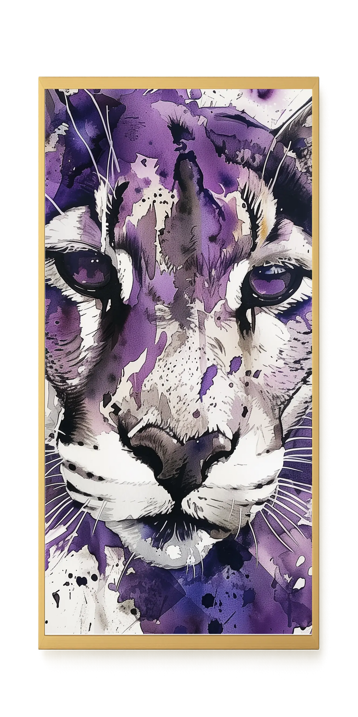 Watercolor Lion Canvas Wall Art