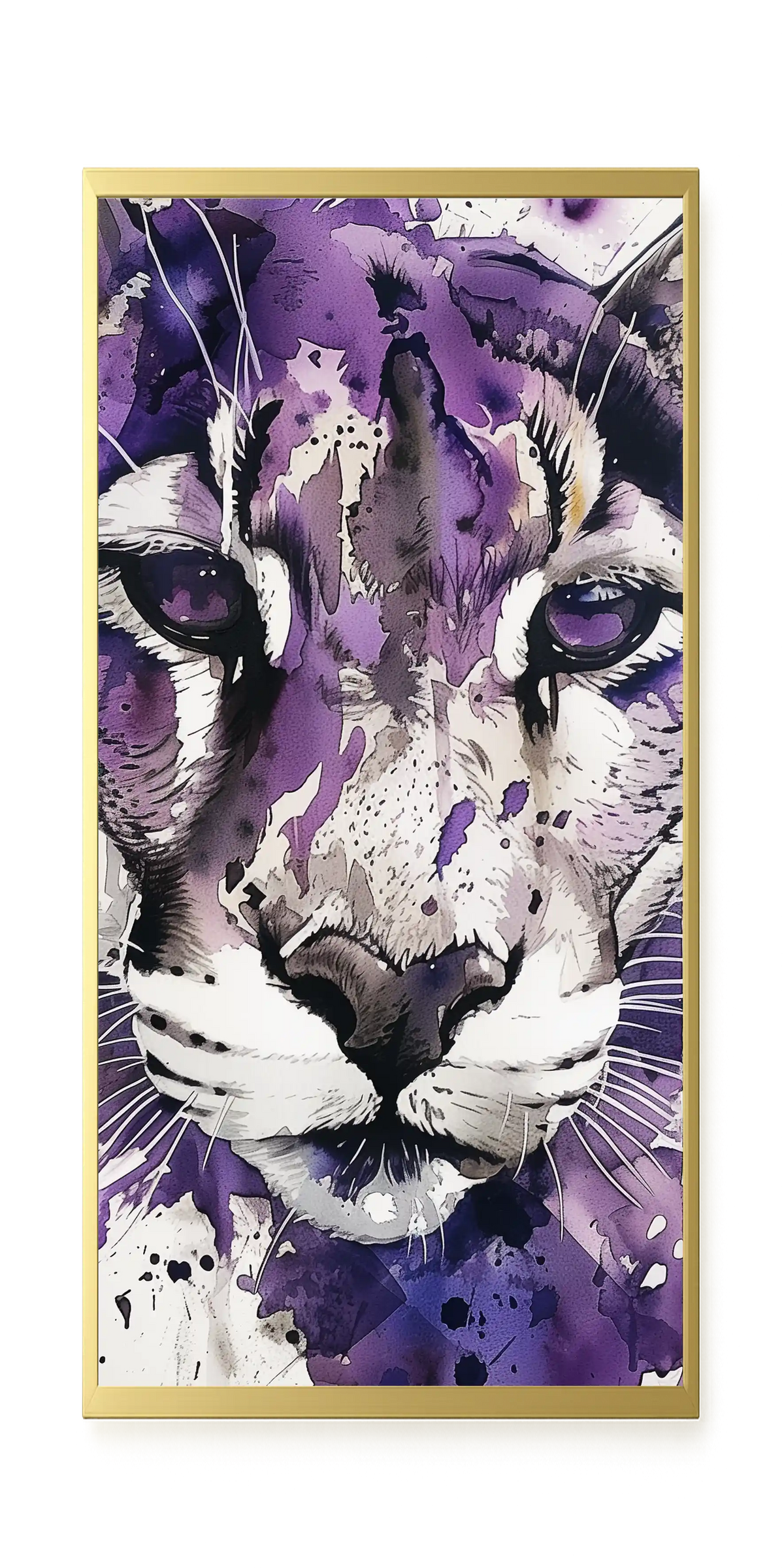 Watercolor Lion Canvas Wall Art