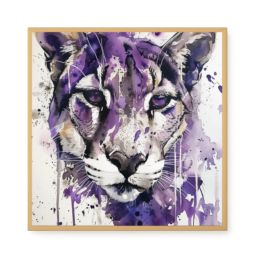 Watercolor Lion Canvas Wall Art