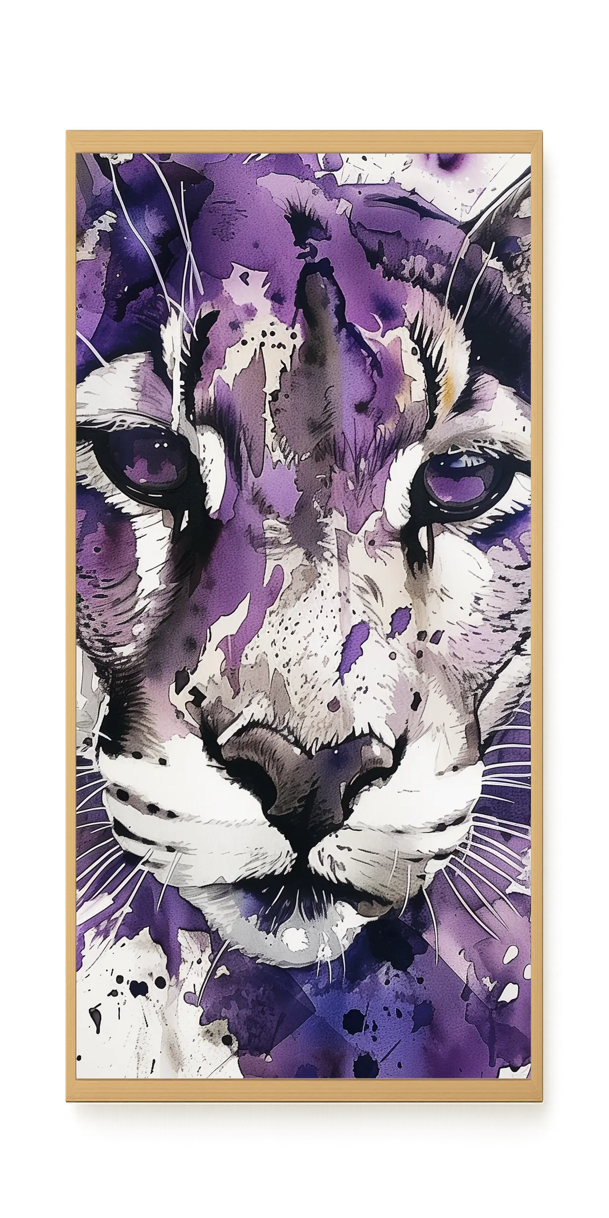 Watercolor Lion Canvas Wall Art
