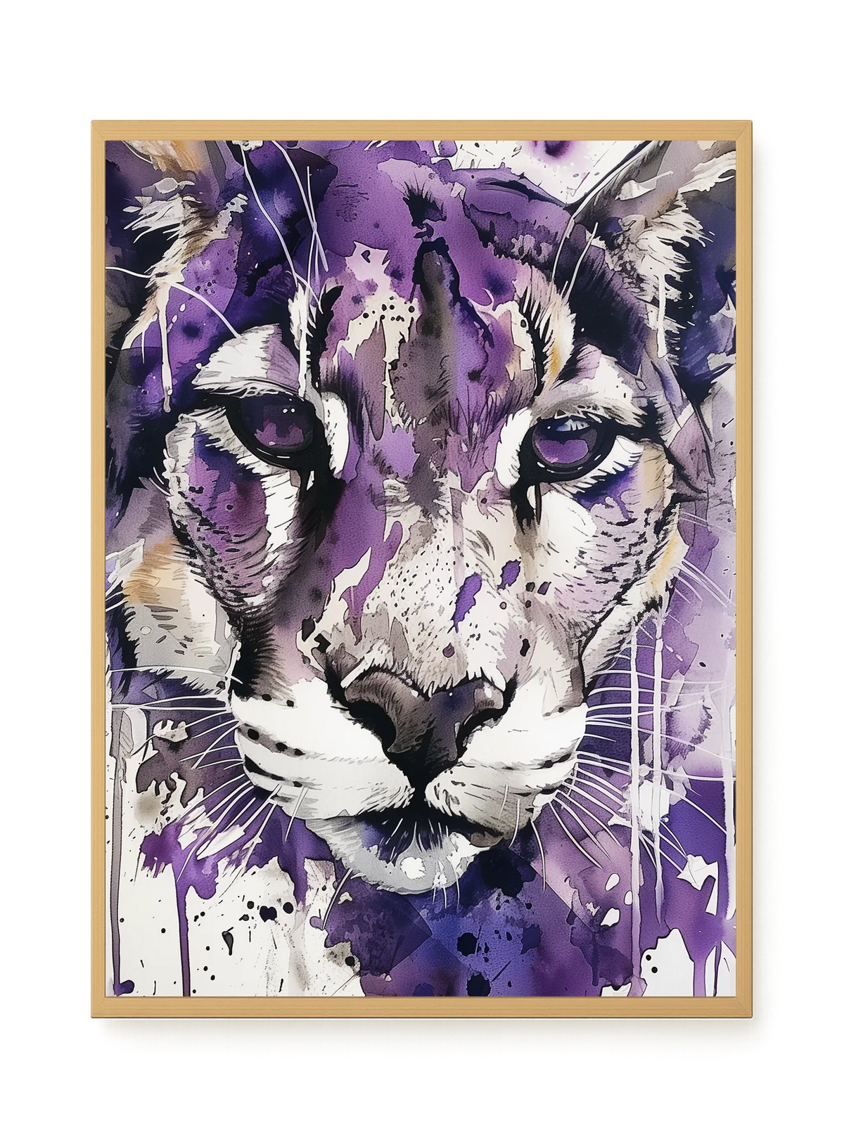 Watercolor Lion Canvas Wall Art