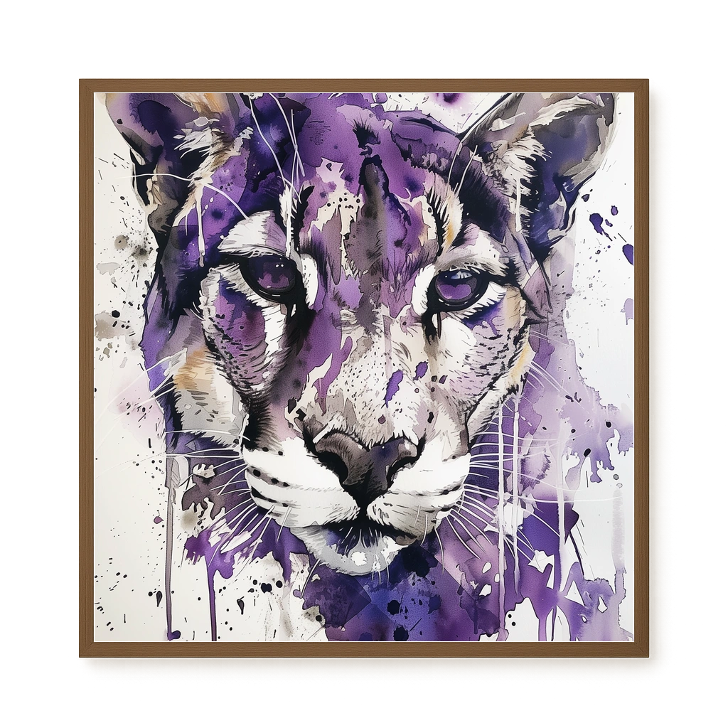 Watercolor Lion Canvas Wall Art