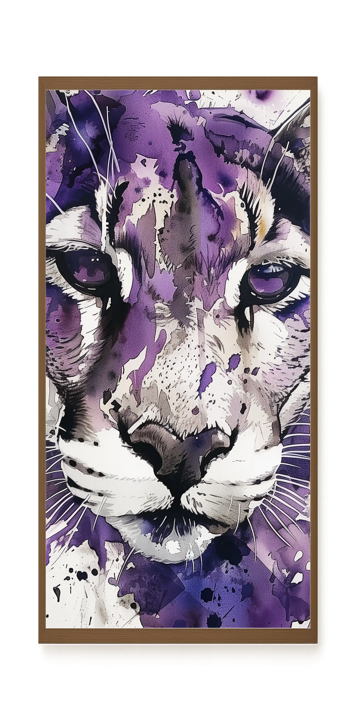 Watercolor Lion Canvas Wall Art