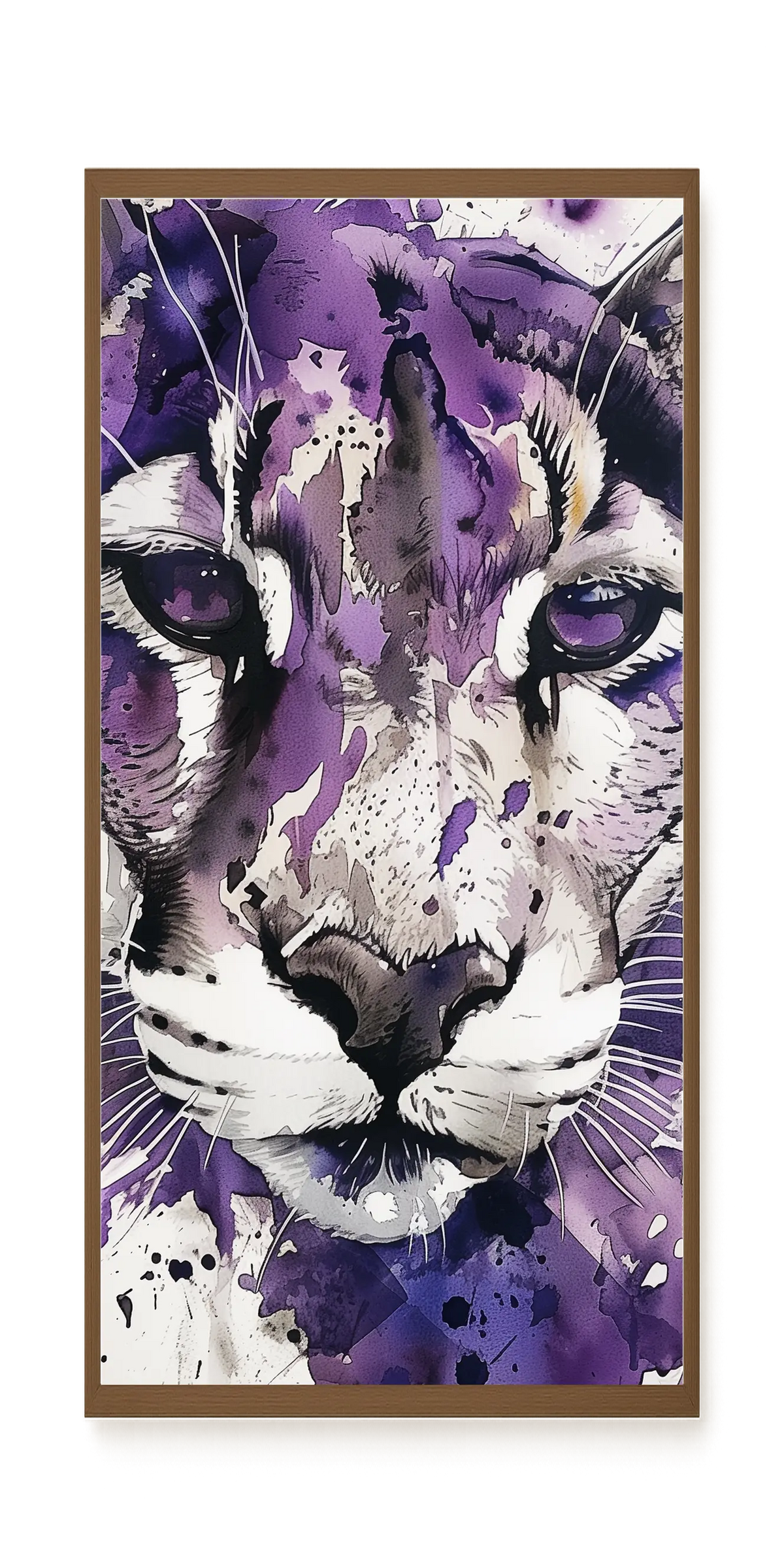 Watercolor Lion Canvas Wall Art