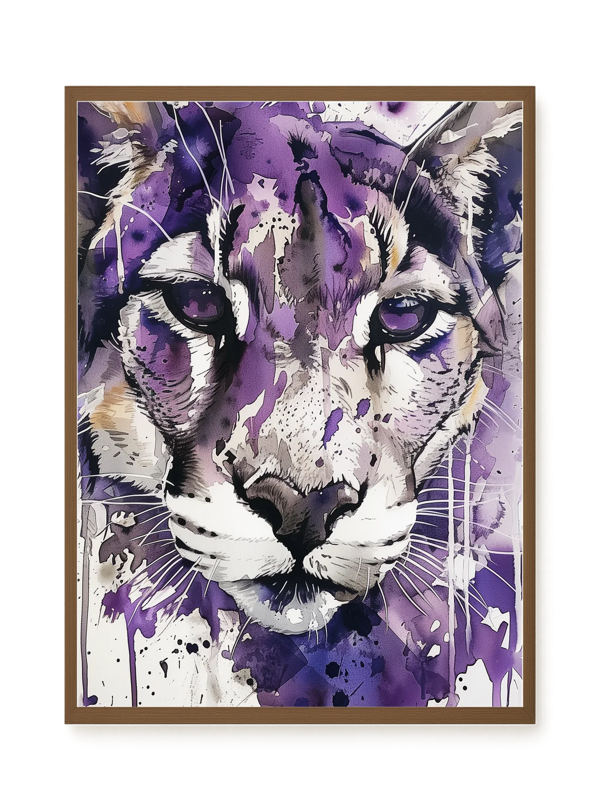 Watercolor Lion Canvas Wall Art