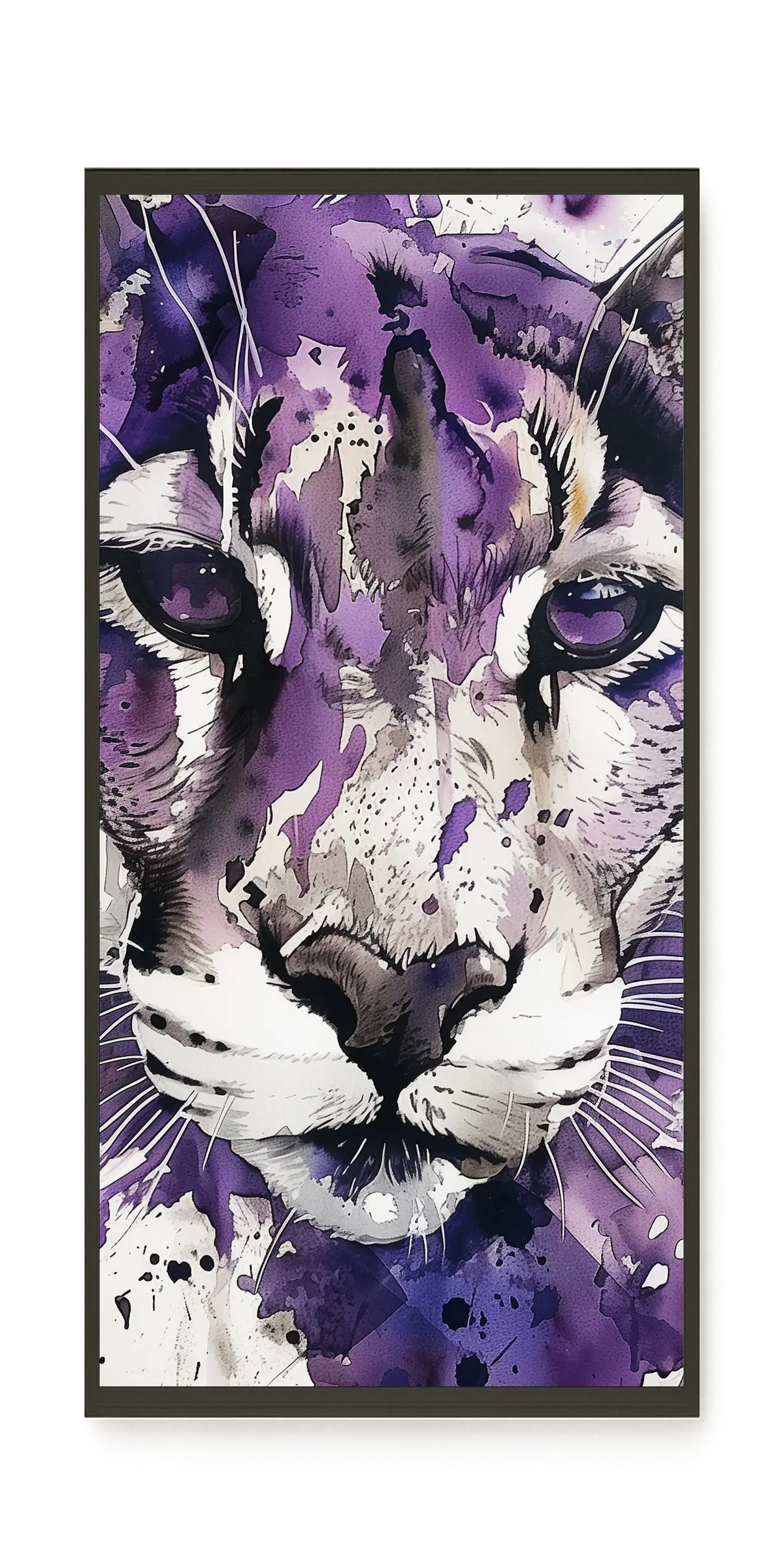 Watercolor Lion Canvas Wall Art