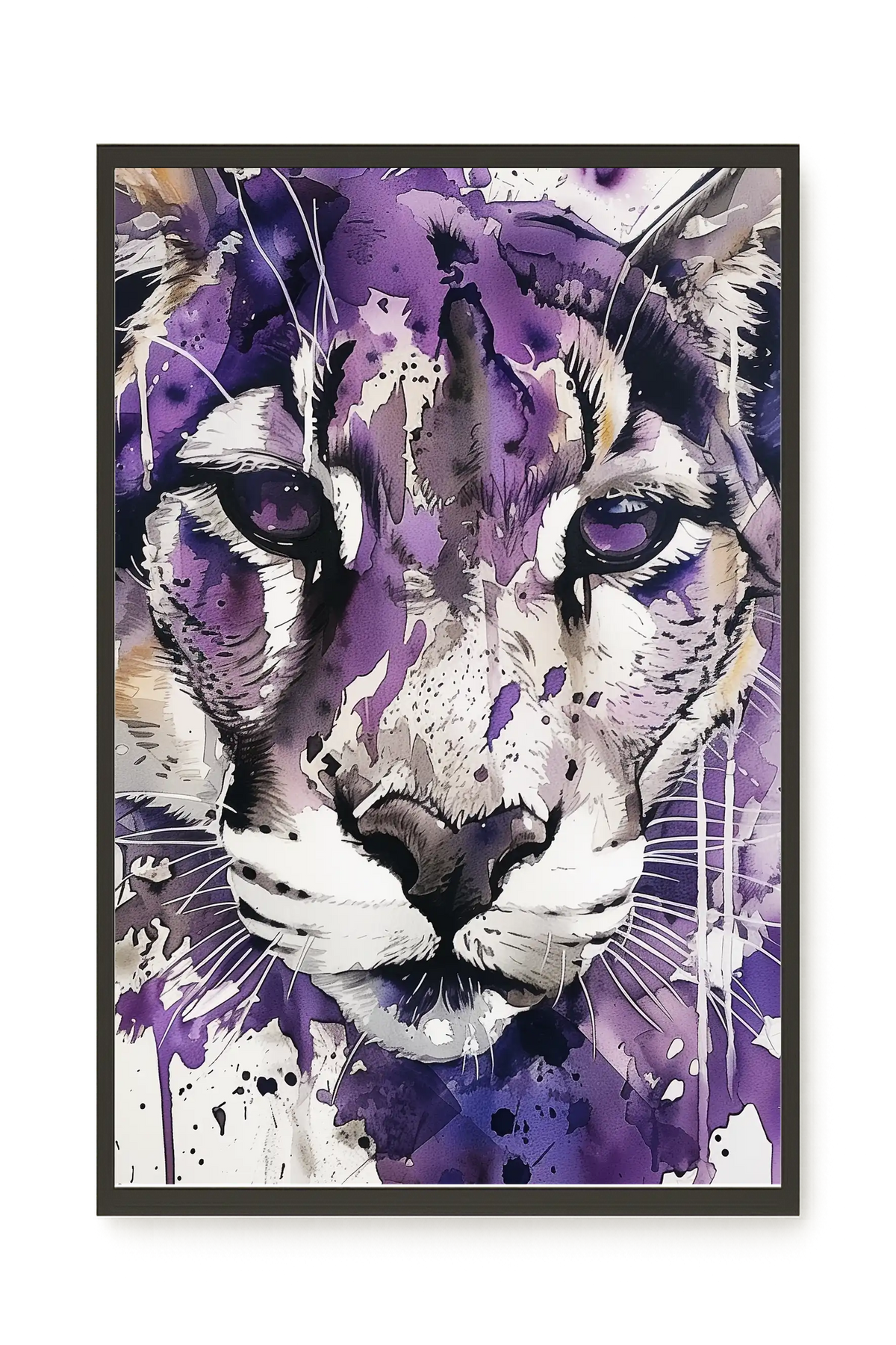 Watercolor Lion Canvas Wall Art