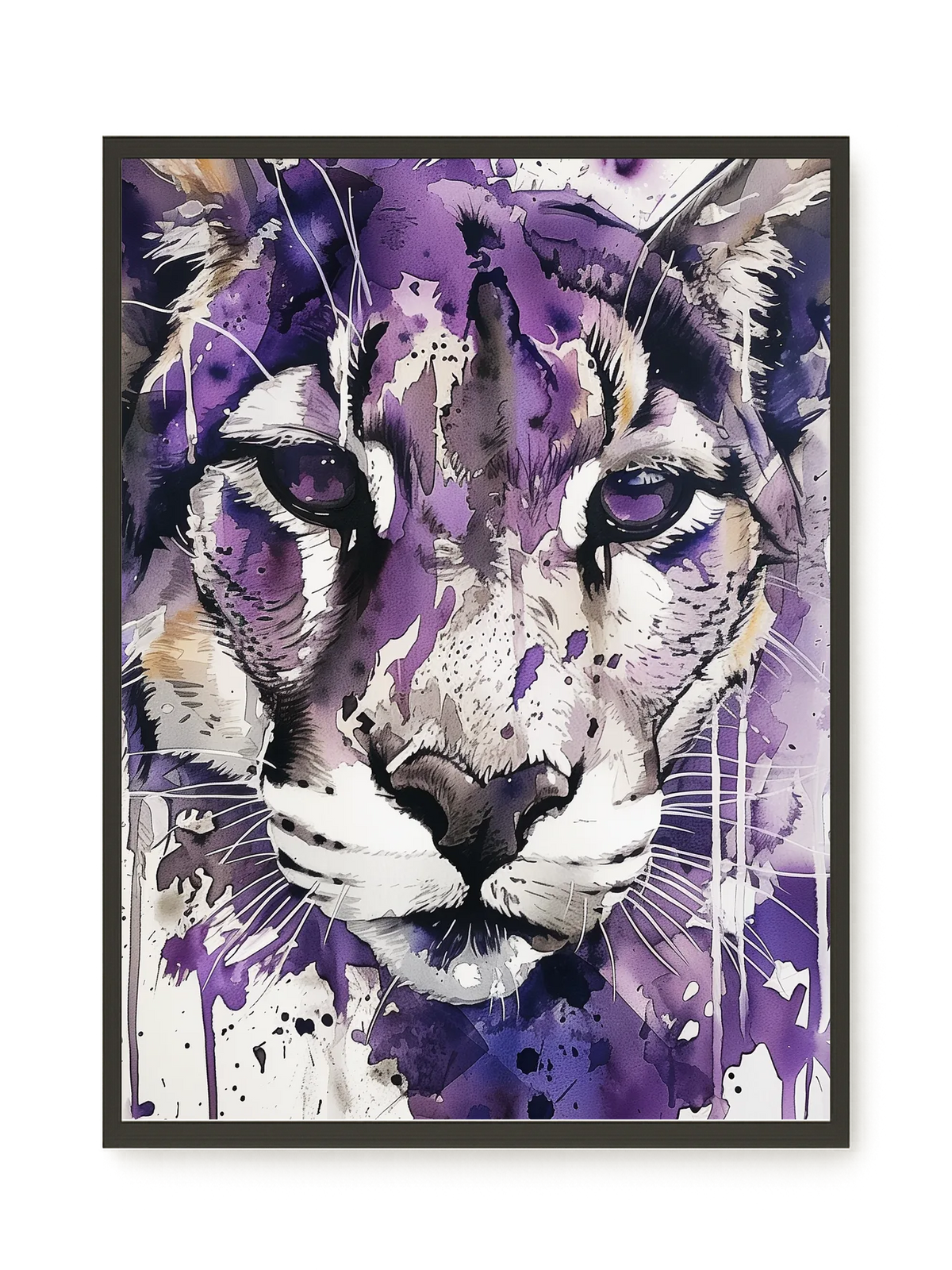 Watercolor Lion Canvas Wall Art