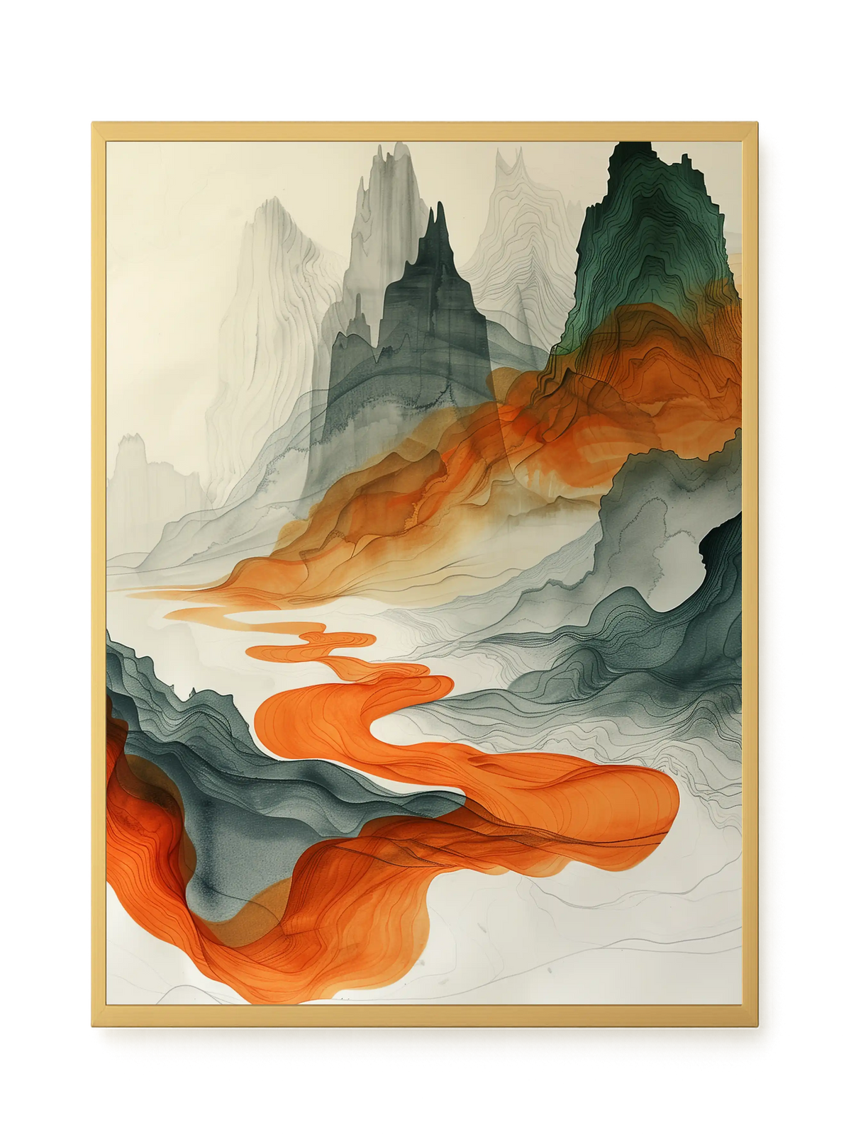 Abstract Landscape Canvas Print