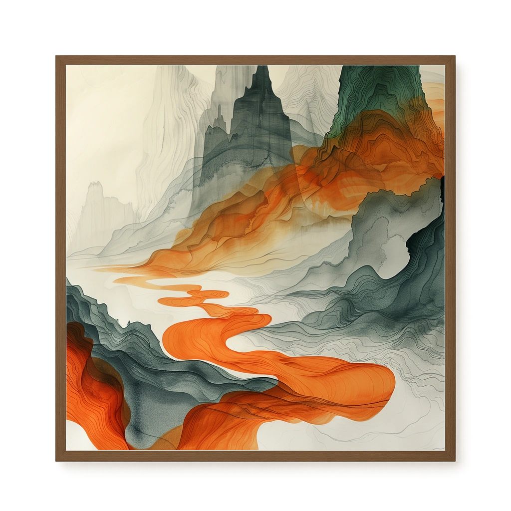 Abstract Landscape Canvas Print
