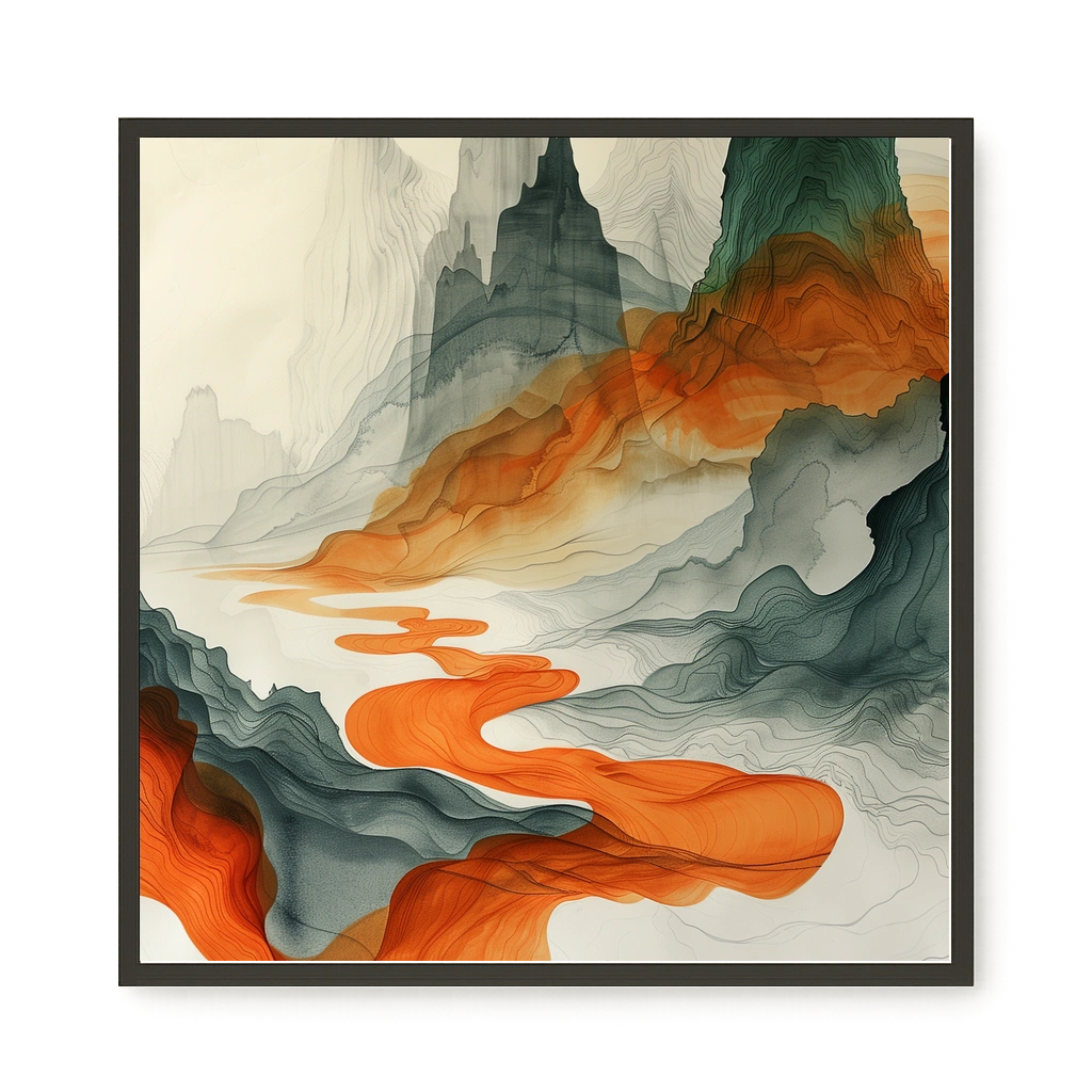Abstract Landscape Canvas Print