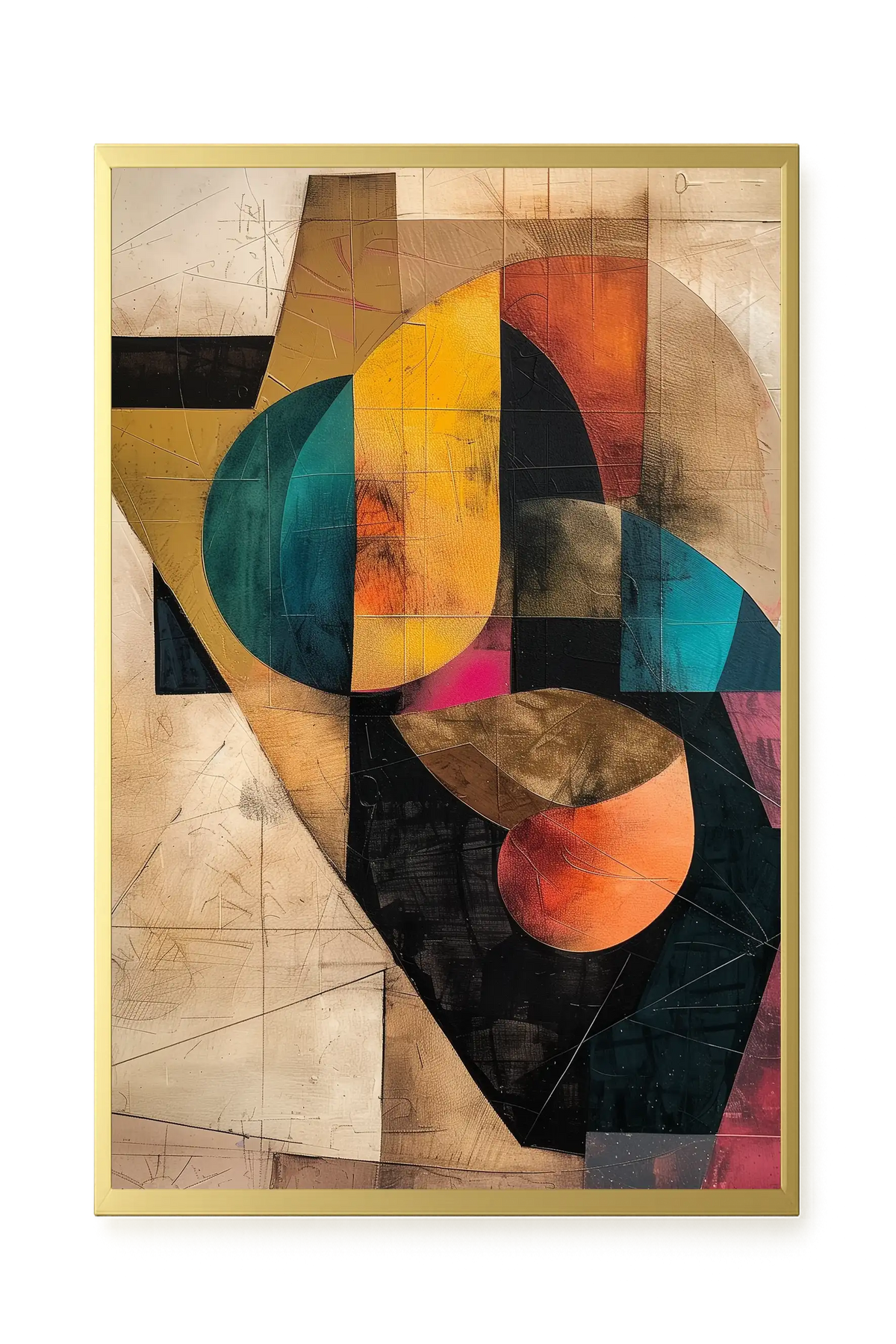 Geometric Form Canvas Wall Art