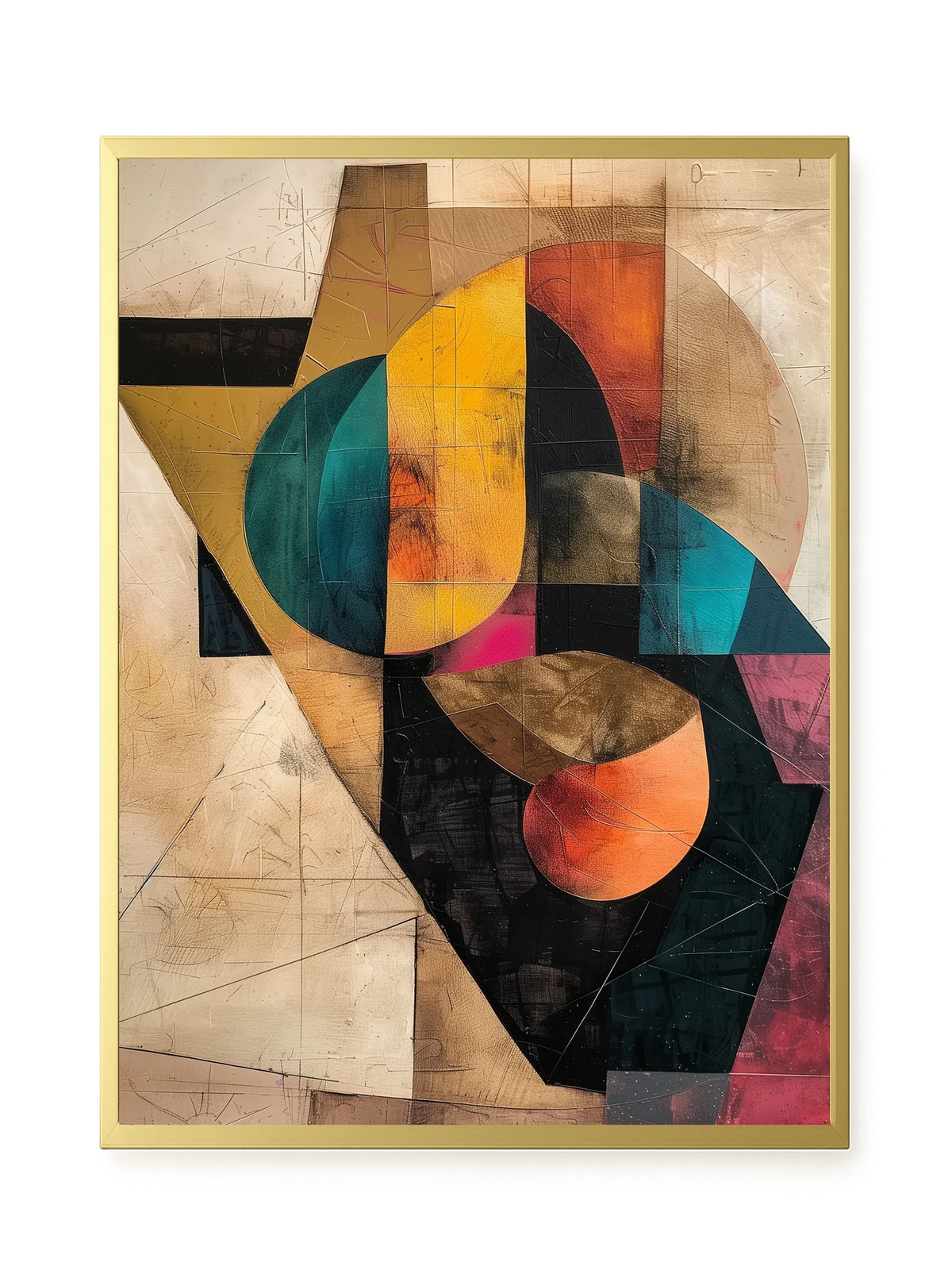 Geometric Form Canvas Wall Art