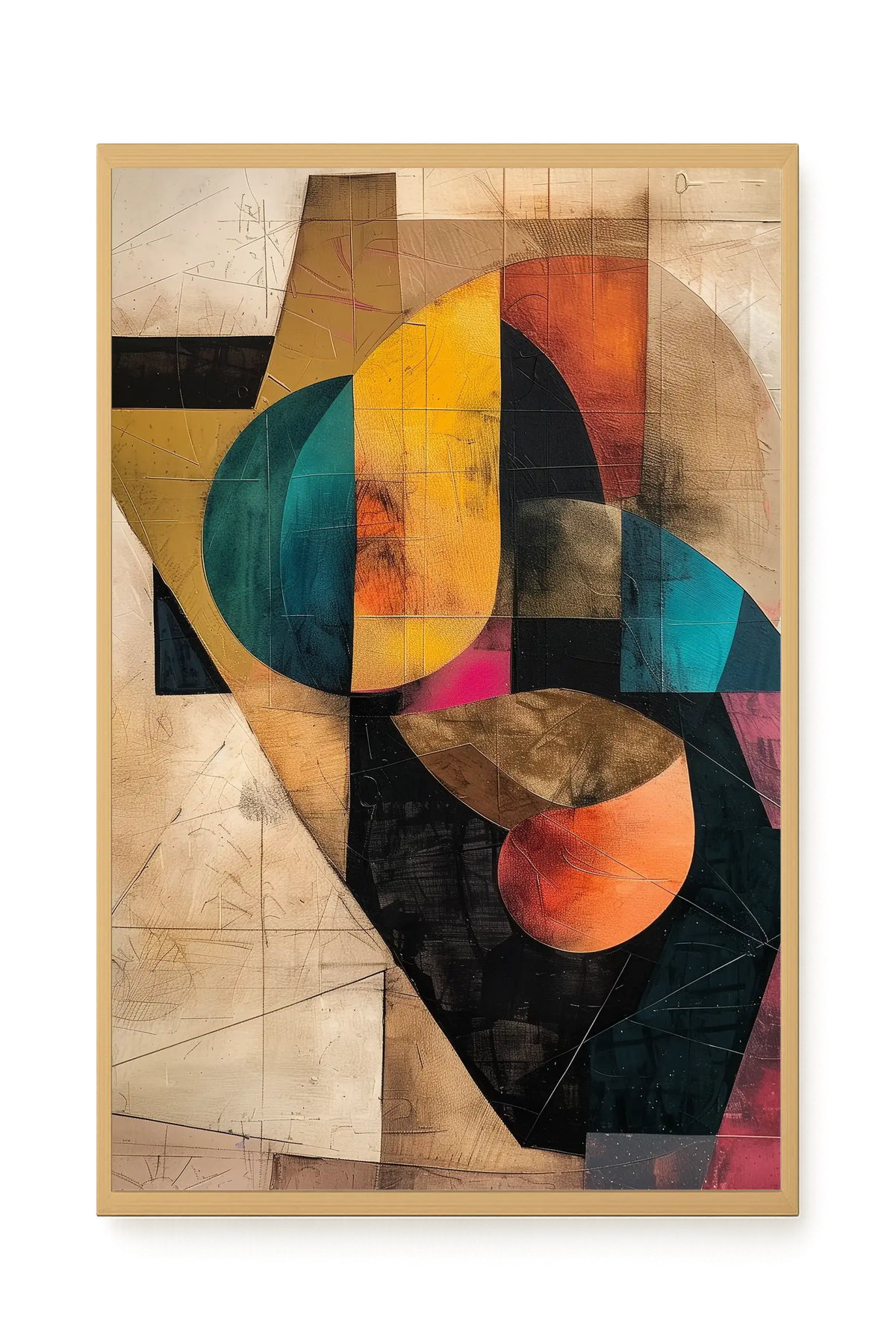 Geometric Form Canvas Wall Art