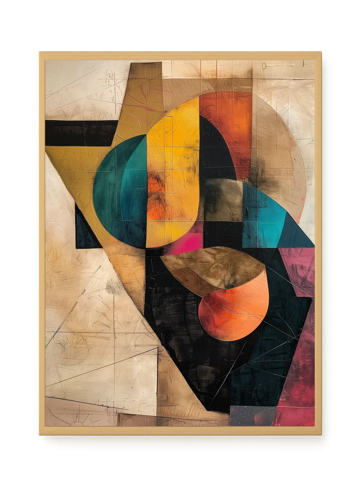 Geometric Form Canvas Wall Art