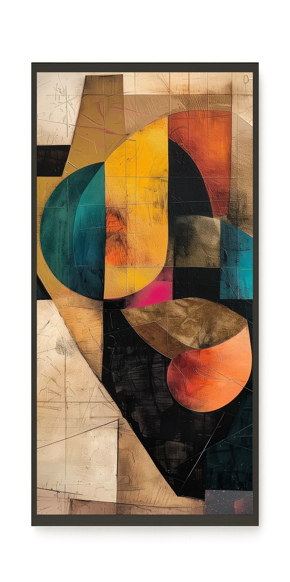 Geometric Form Canvas Wall Art