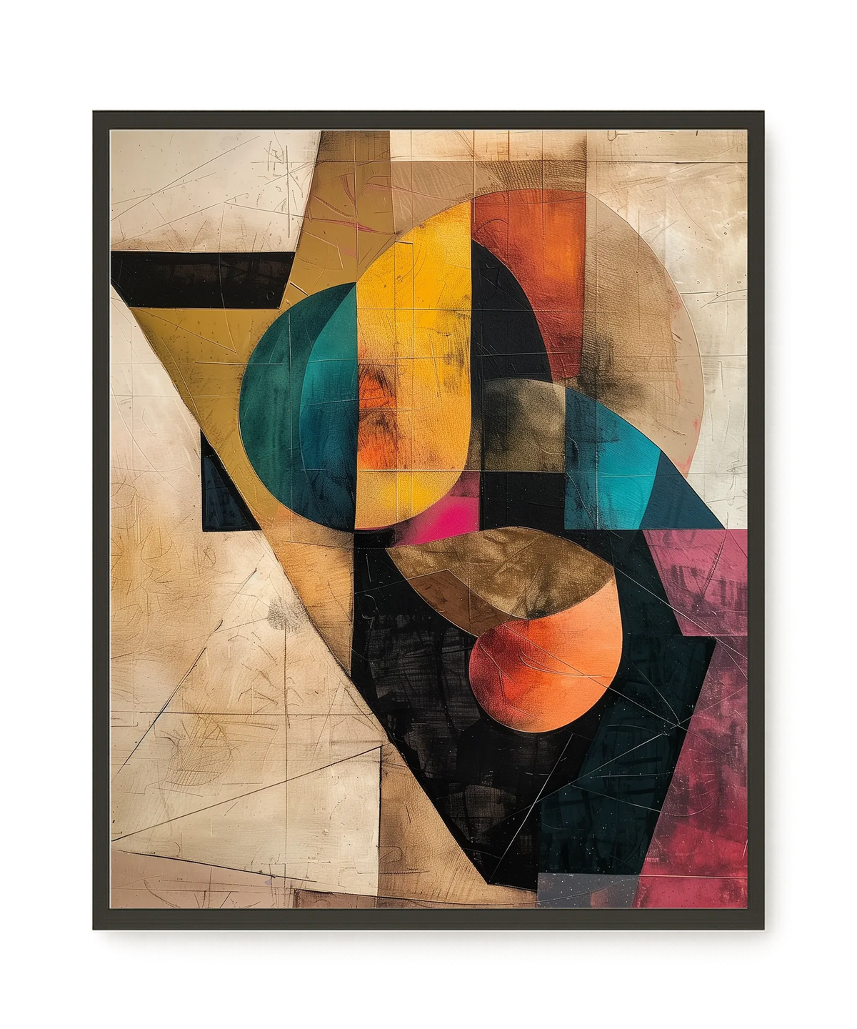 Geometric Form Canvas Wall Art