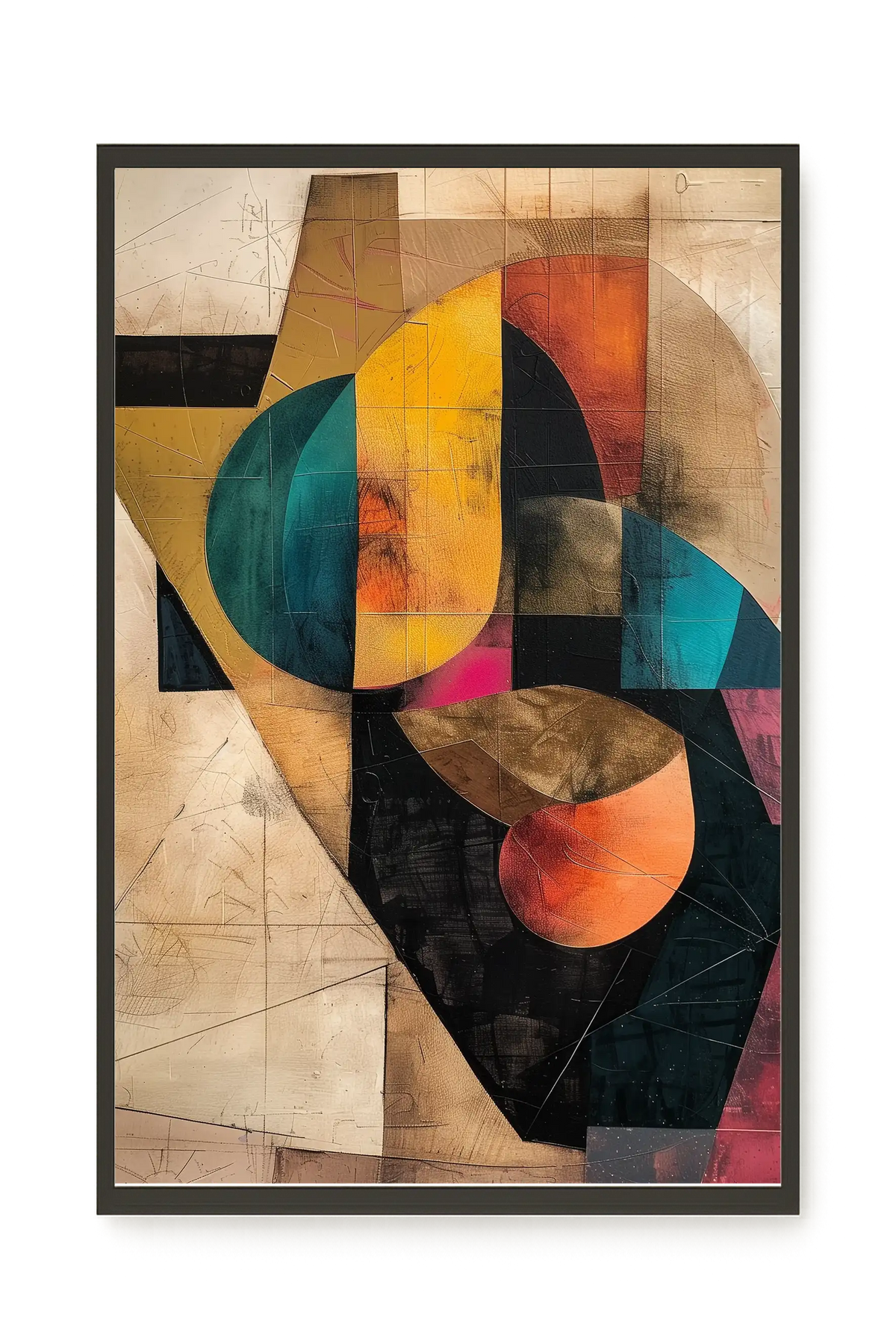Geometric Form Canvas Wall Art