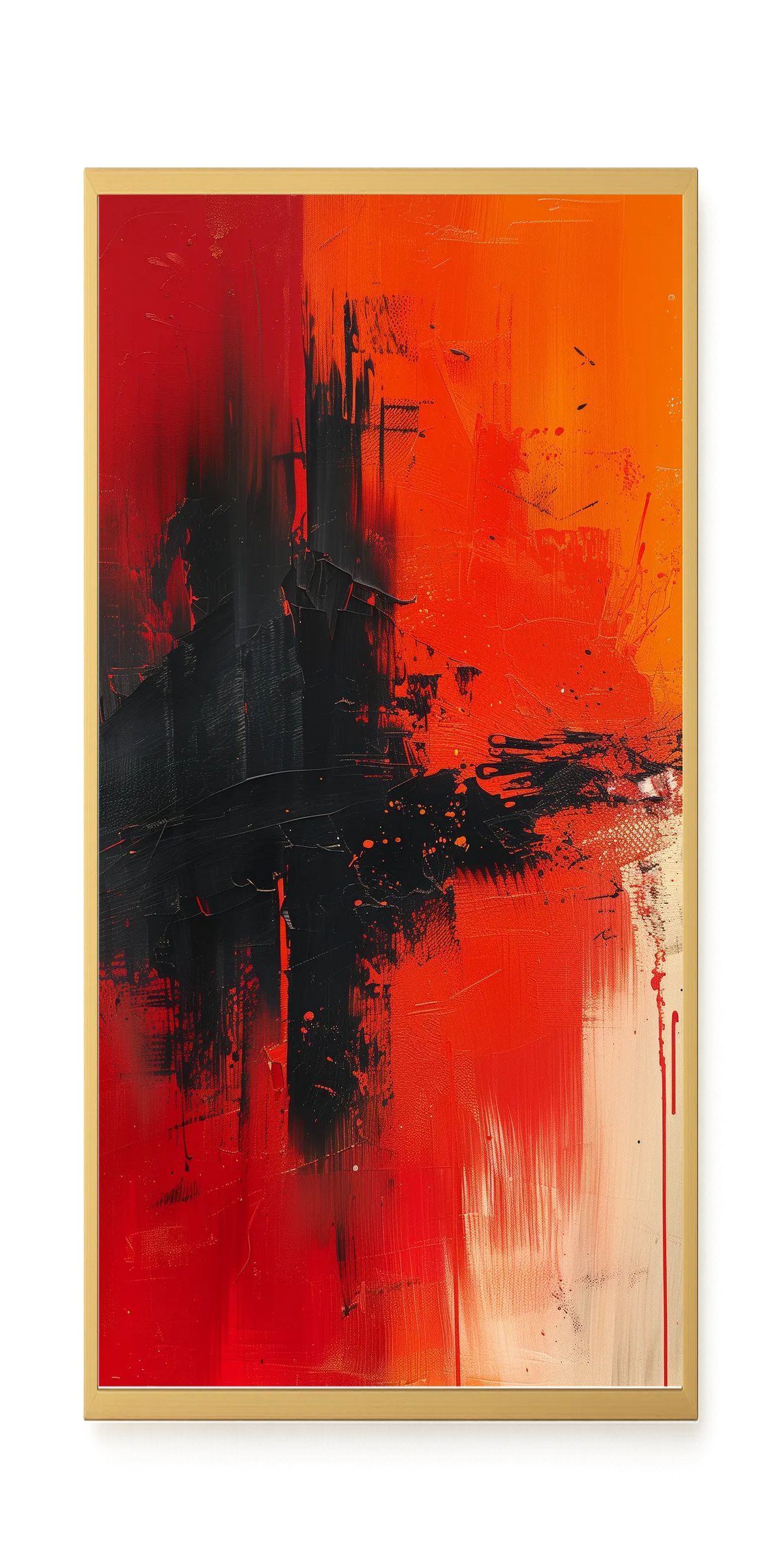 Color Clash Canvas Wall Art