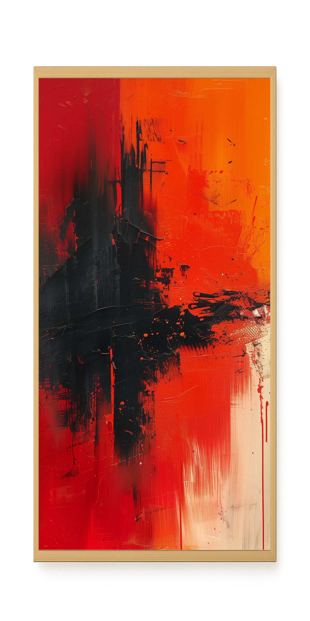 Color Clash Canvas Wall Art