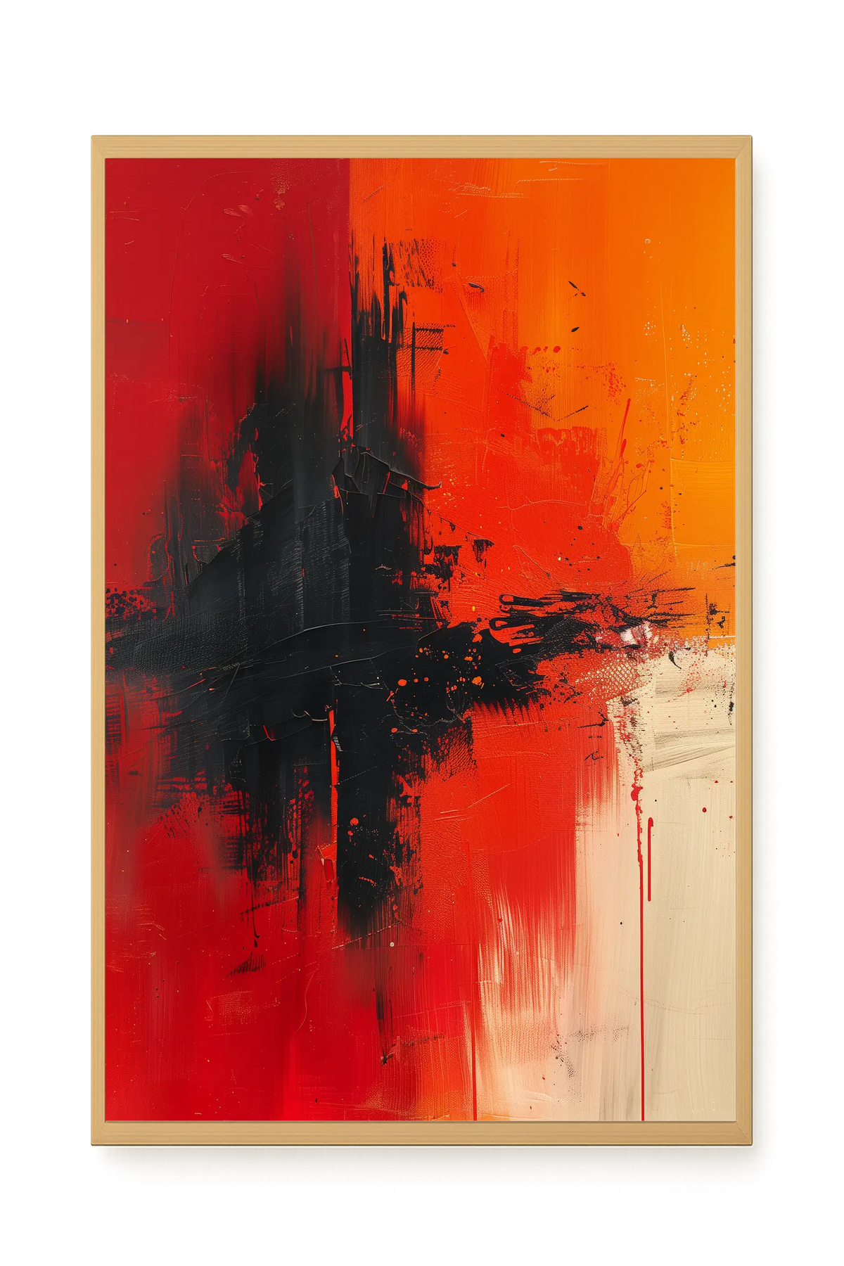 Color Clash Canvas Wall Art