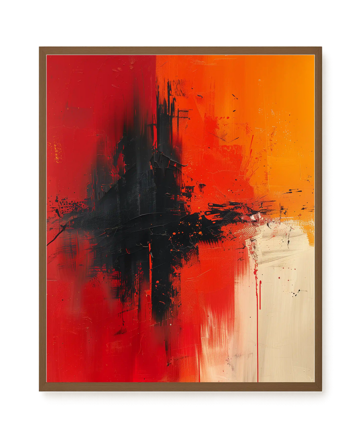 Color Clash Canvas Wall Art