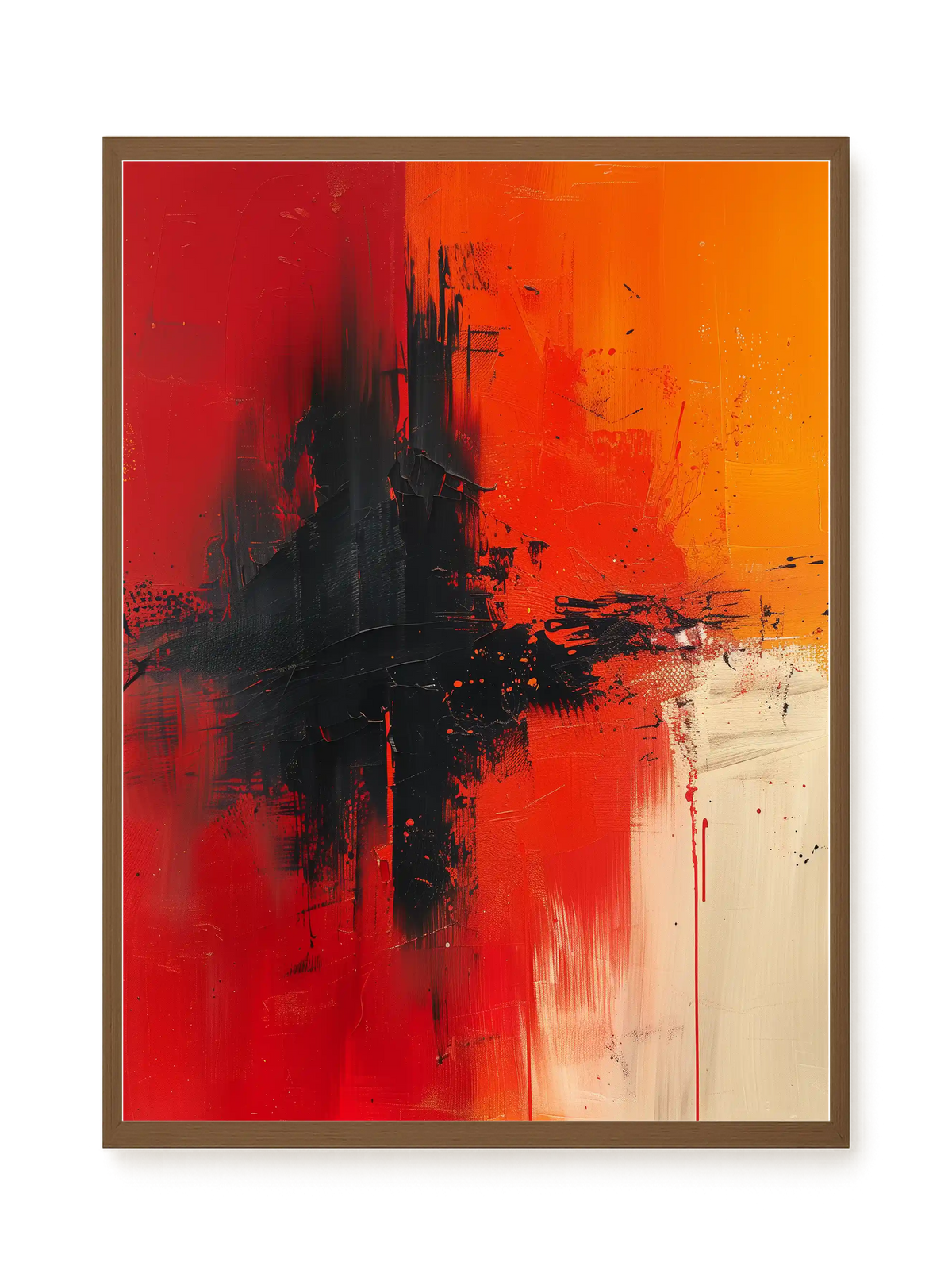 Color Clash Canvas Wall Art