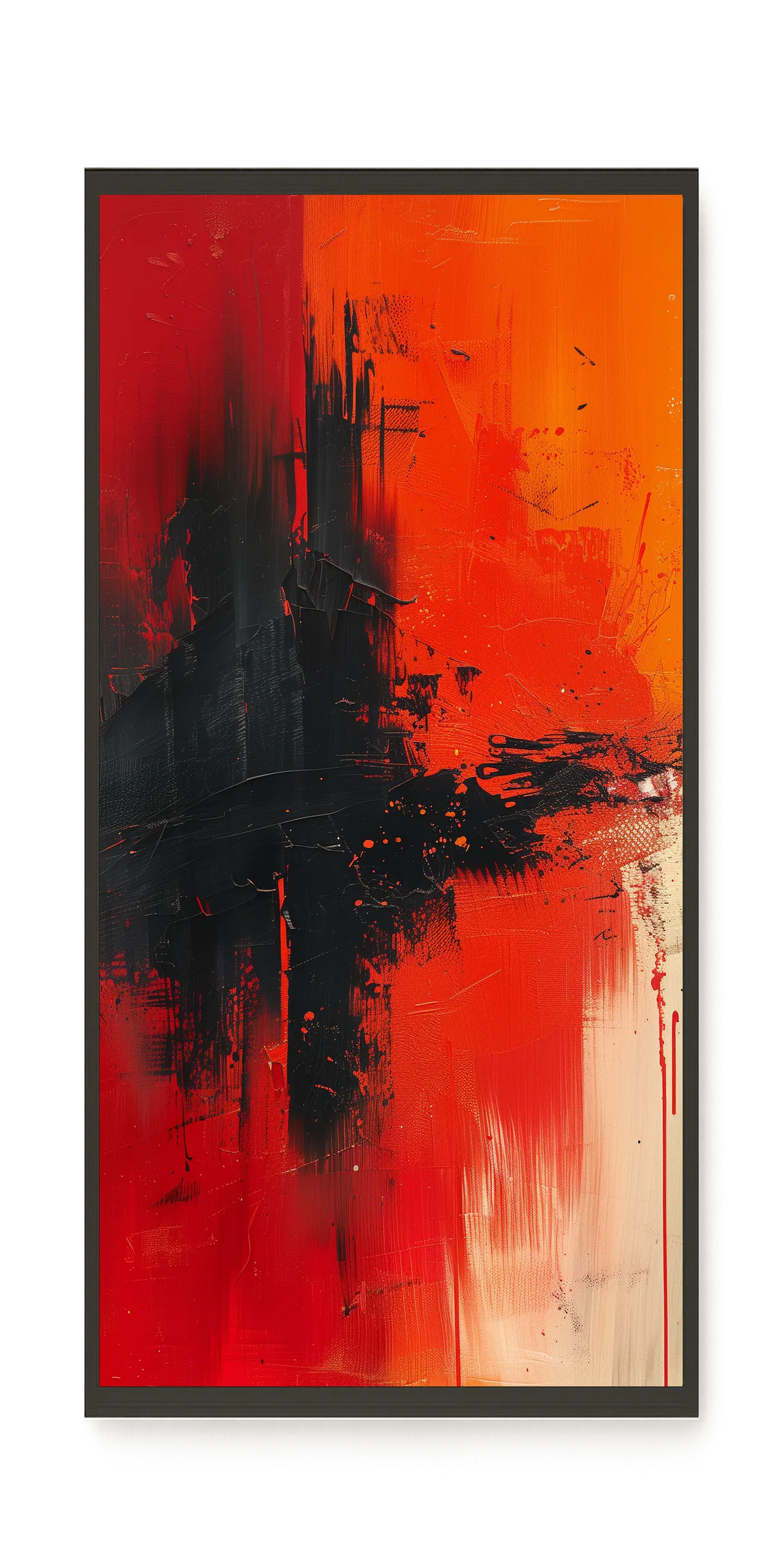 Color Clash Canvas Wall Art