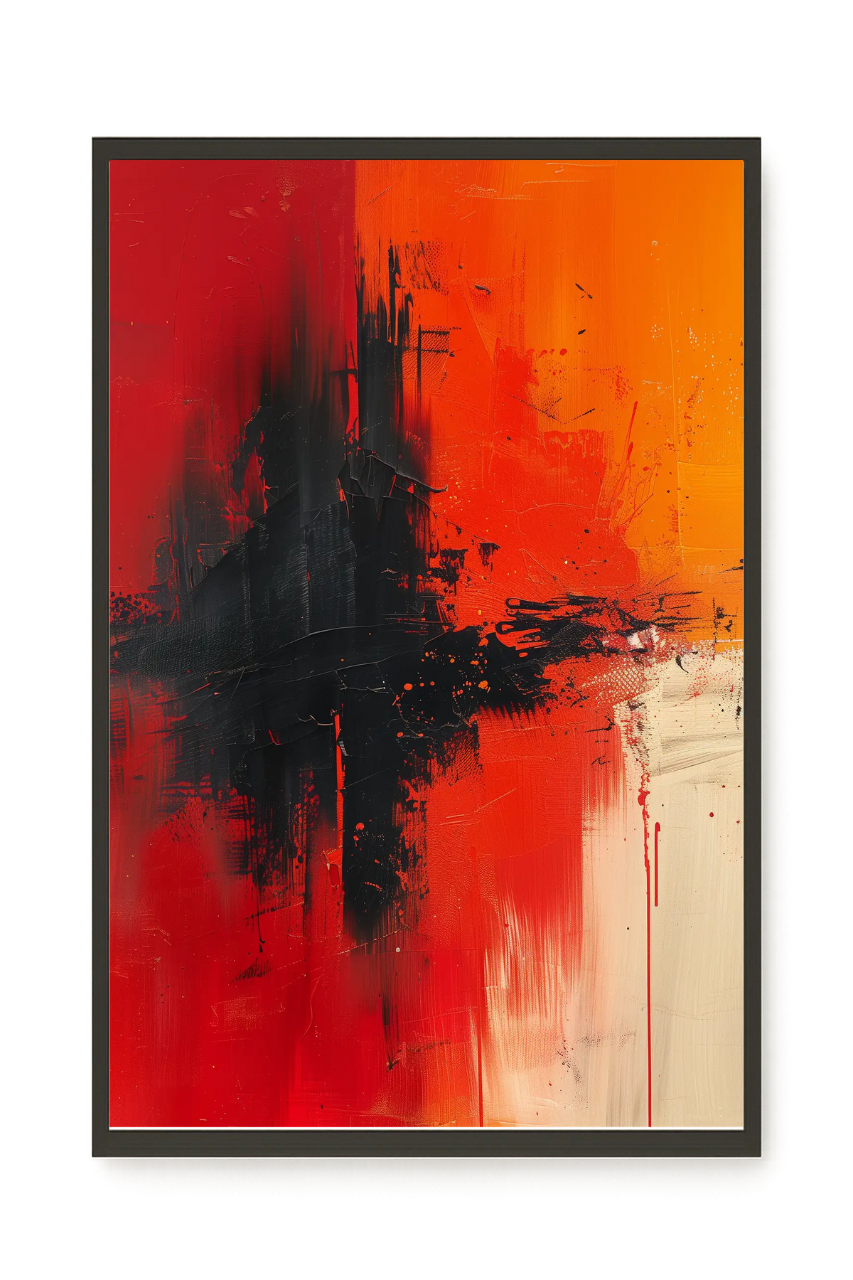 Color Clash Canvas Wall Art