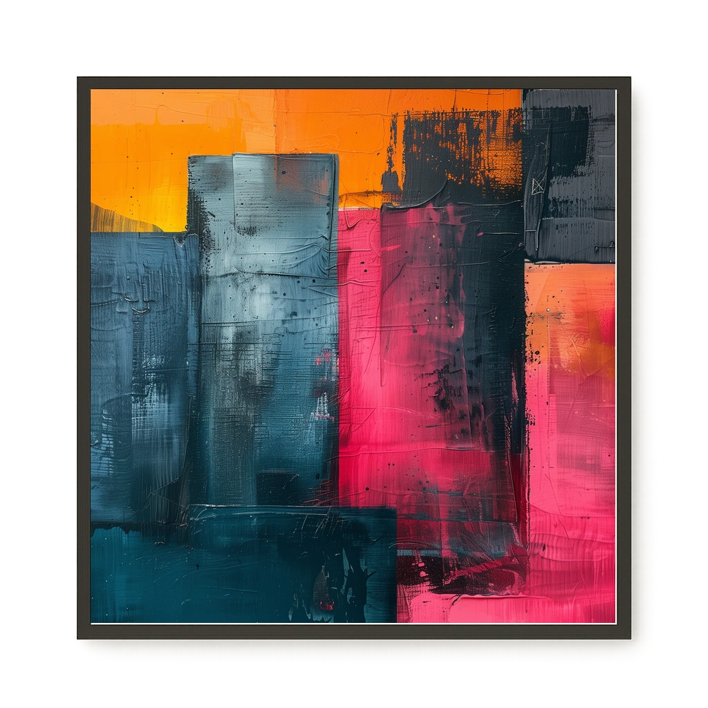 Color Blocks Canvas Print