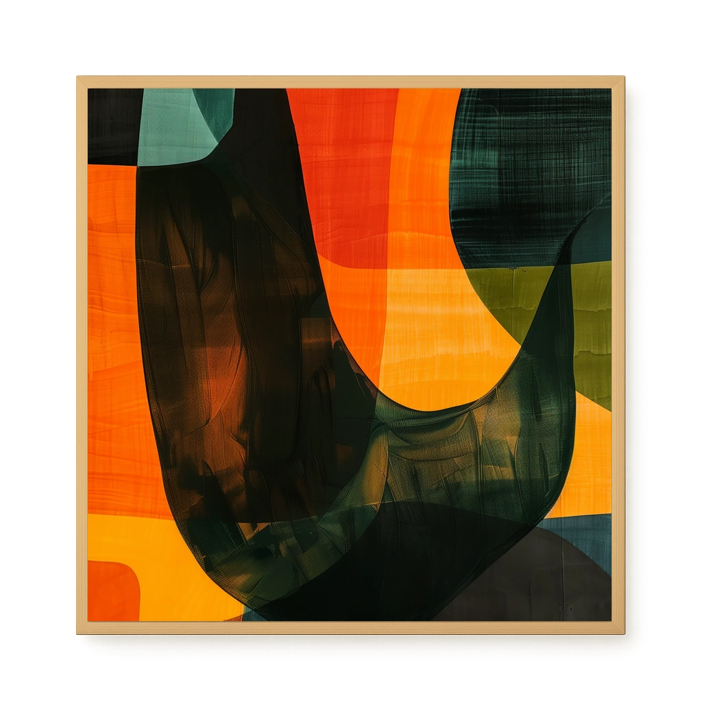 Spatial Convergence Canvas Wall Art