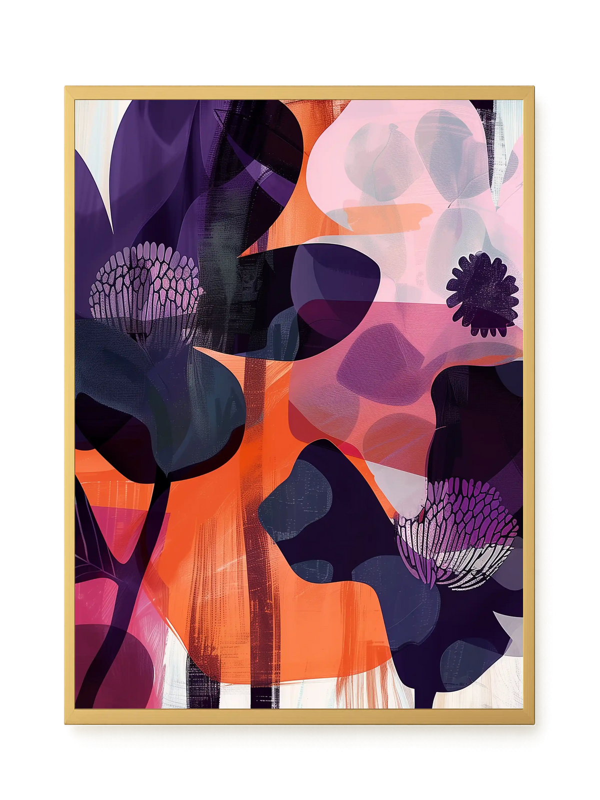 Interwoven Blooms Canvas Wall Art