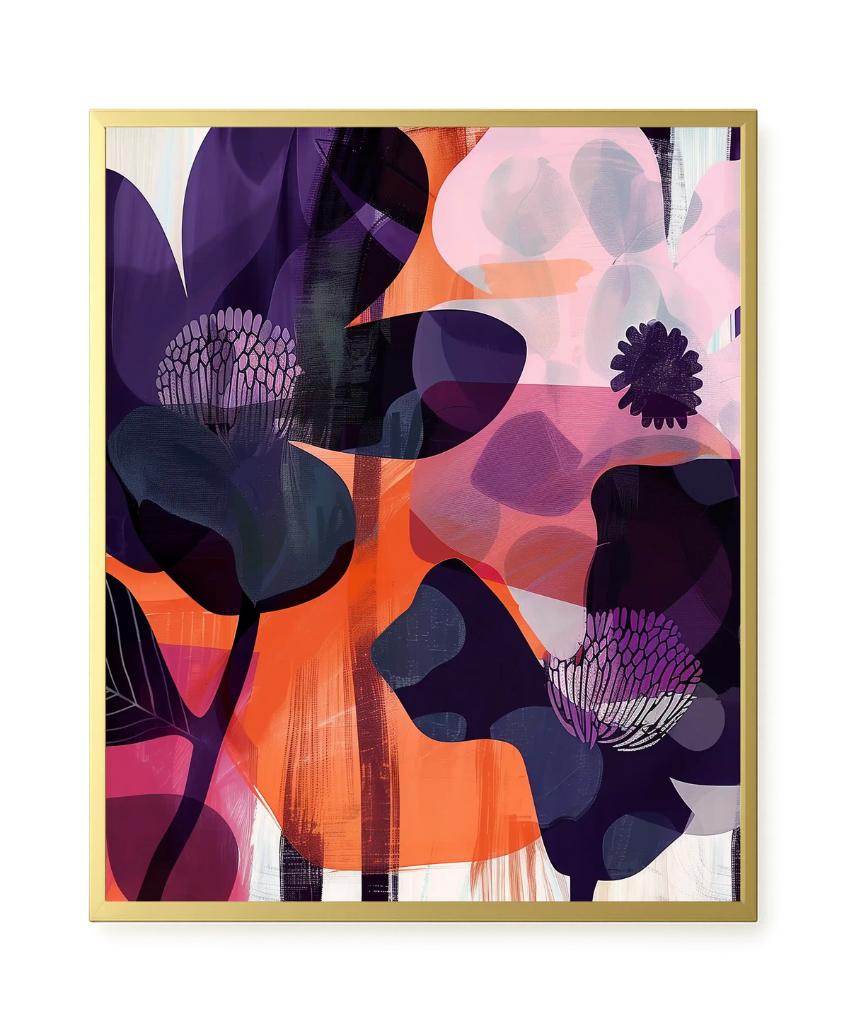 Interwoven Blooms Canvas Wall Art
