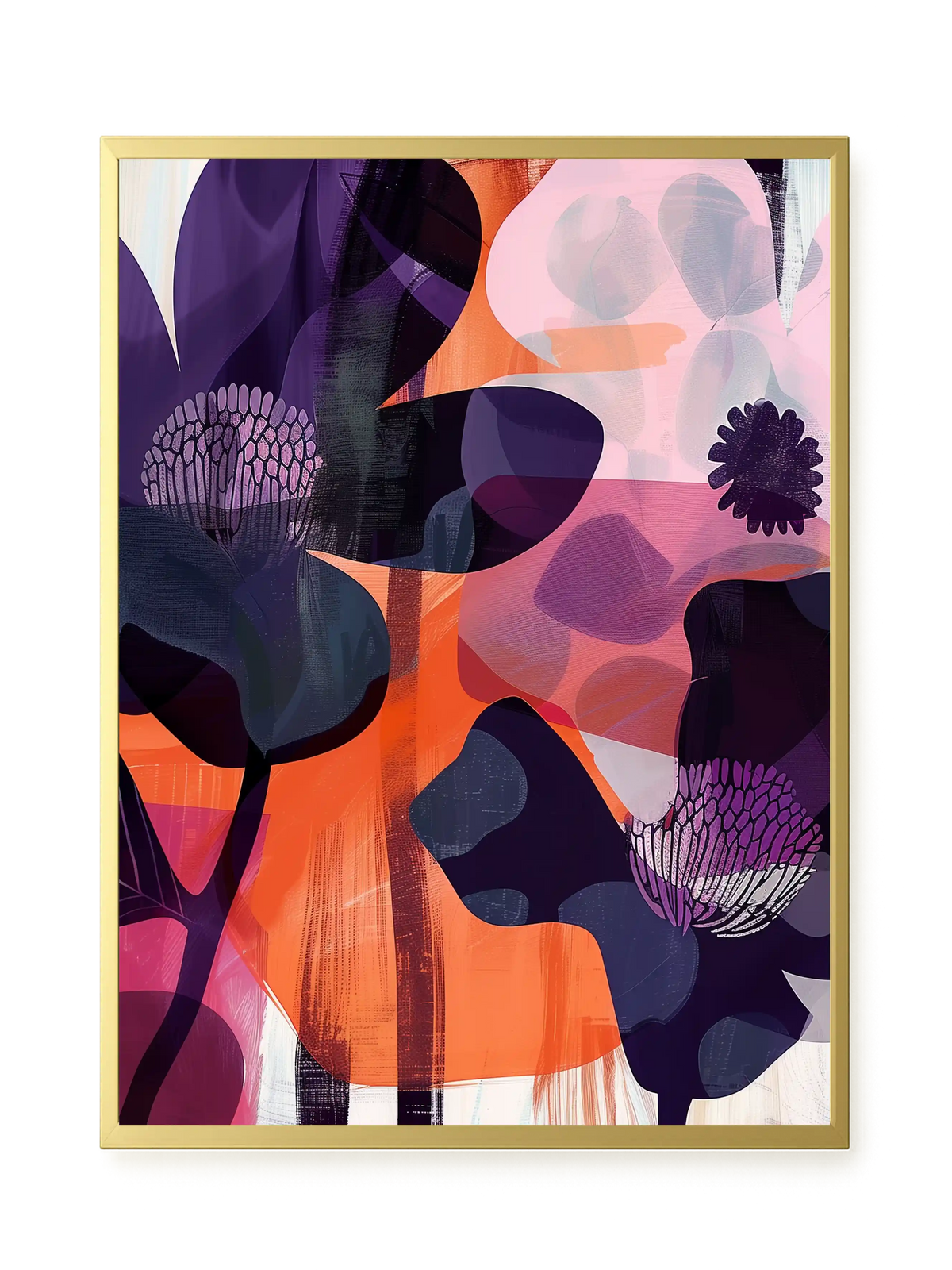 Interwoven Blooms Canvas Wall Art