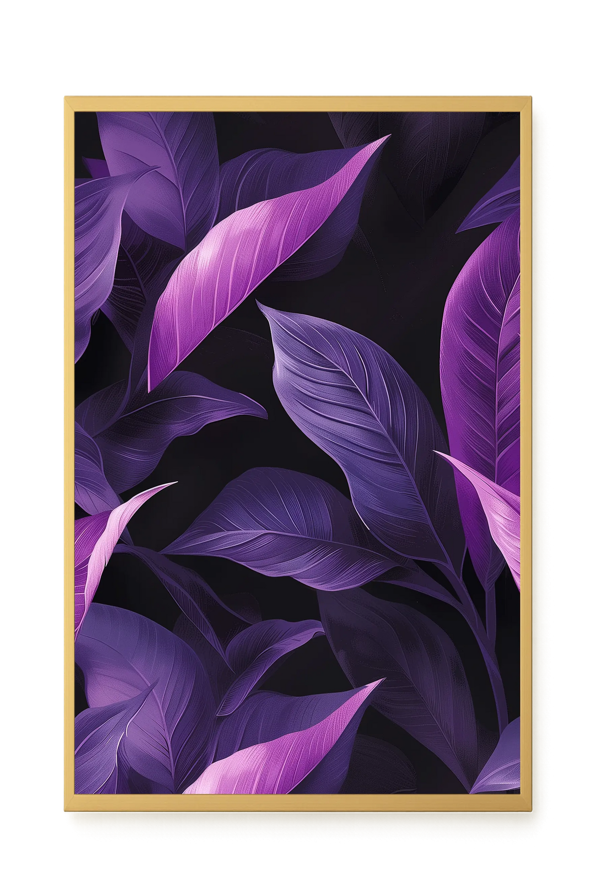 Violet Leaves Canvas Print