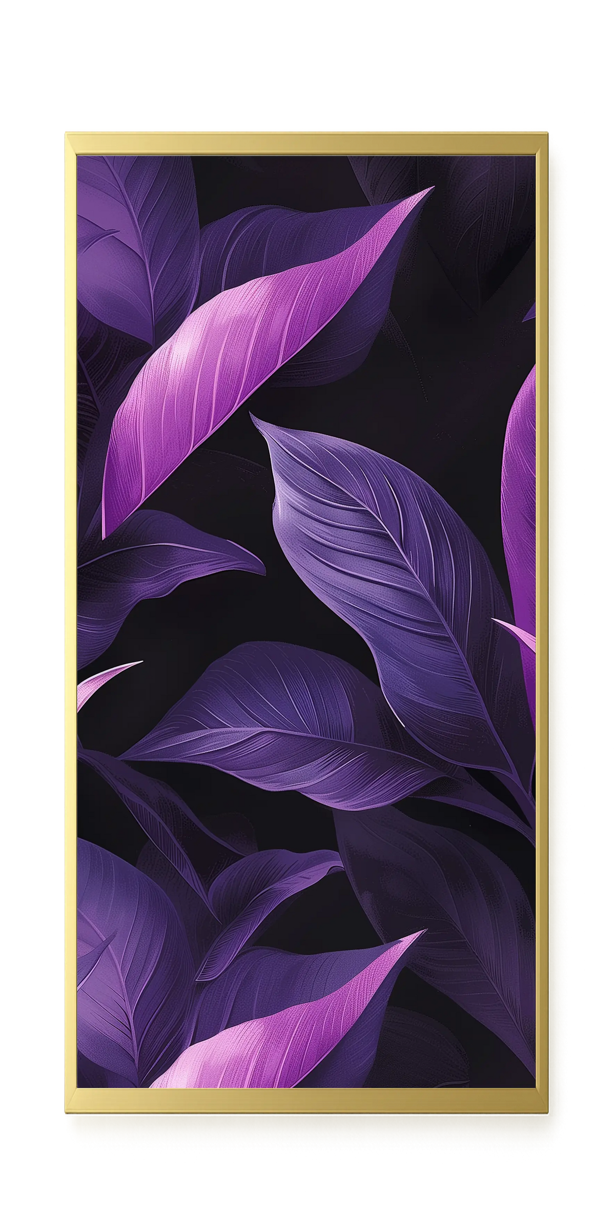 Violet Leaves Canvas Print