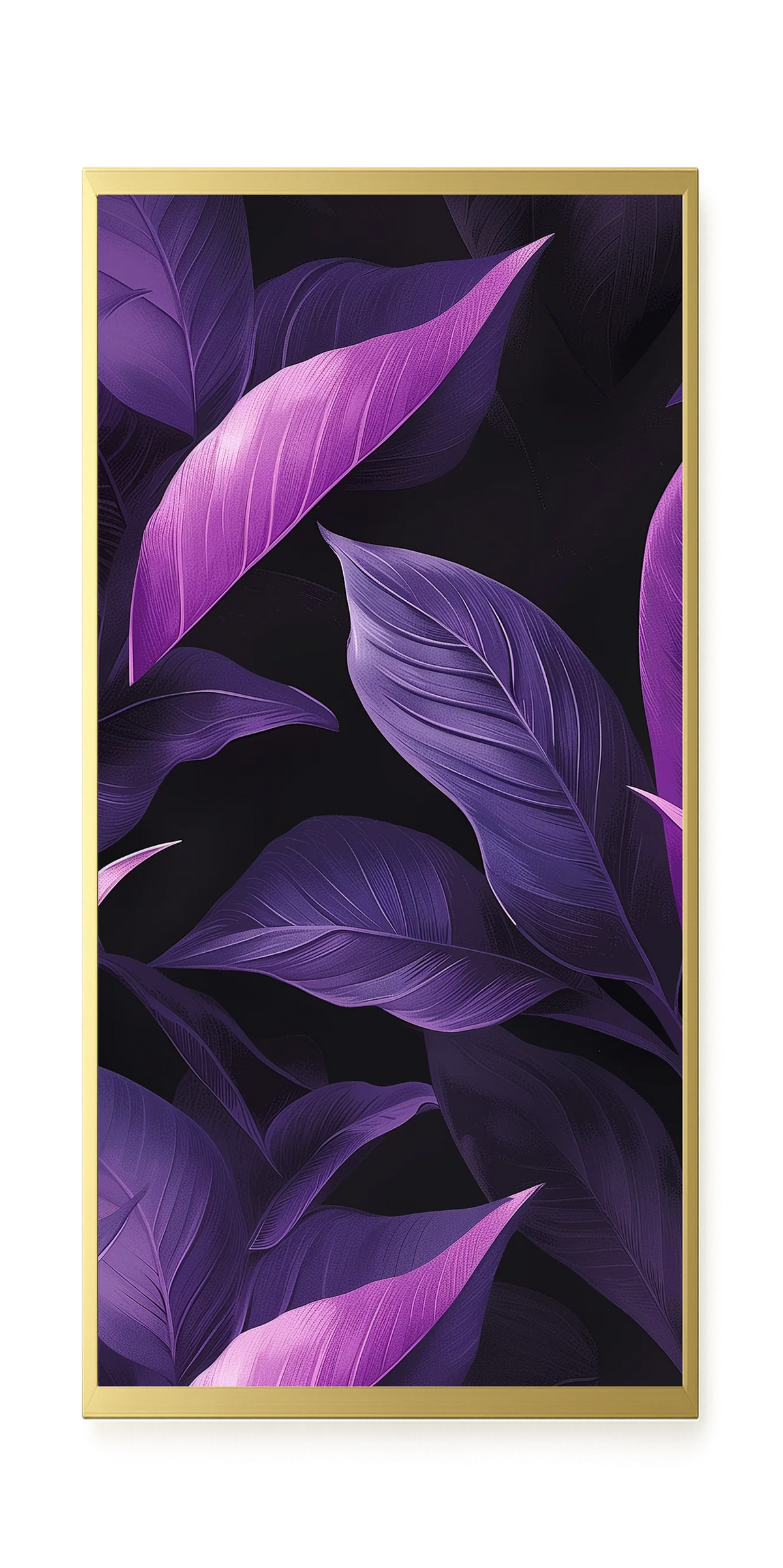 Violet Leaves Canvas Print