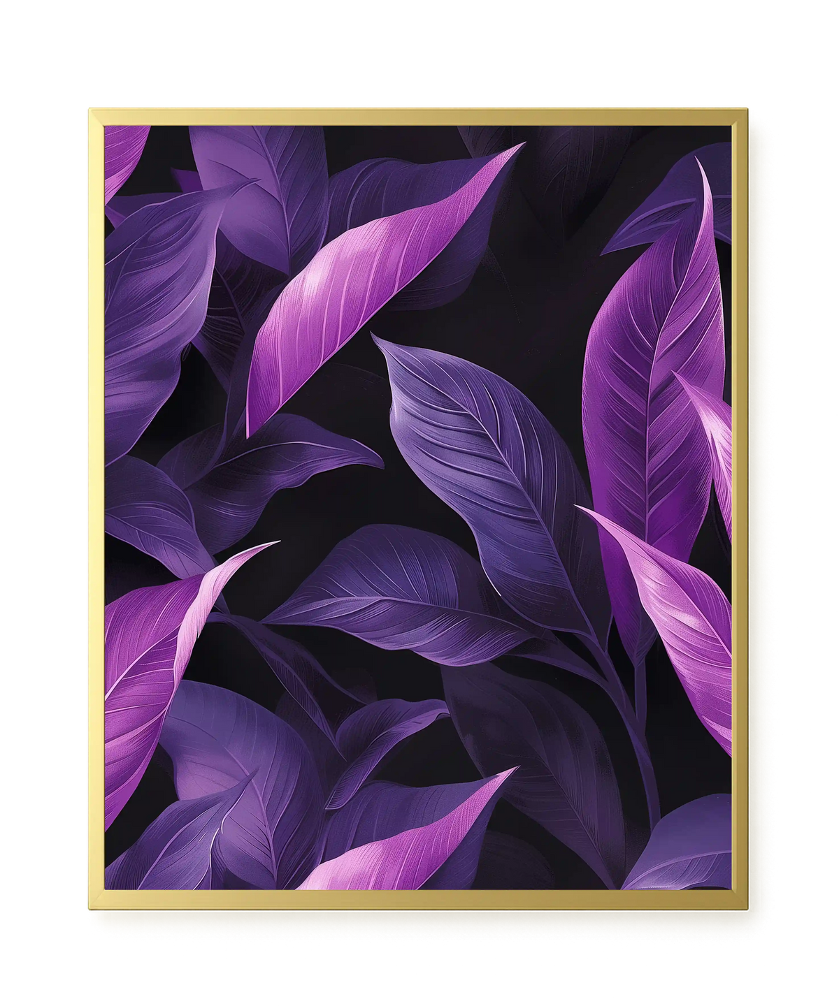 Violet Leaves Canvas Print