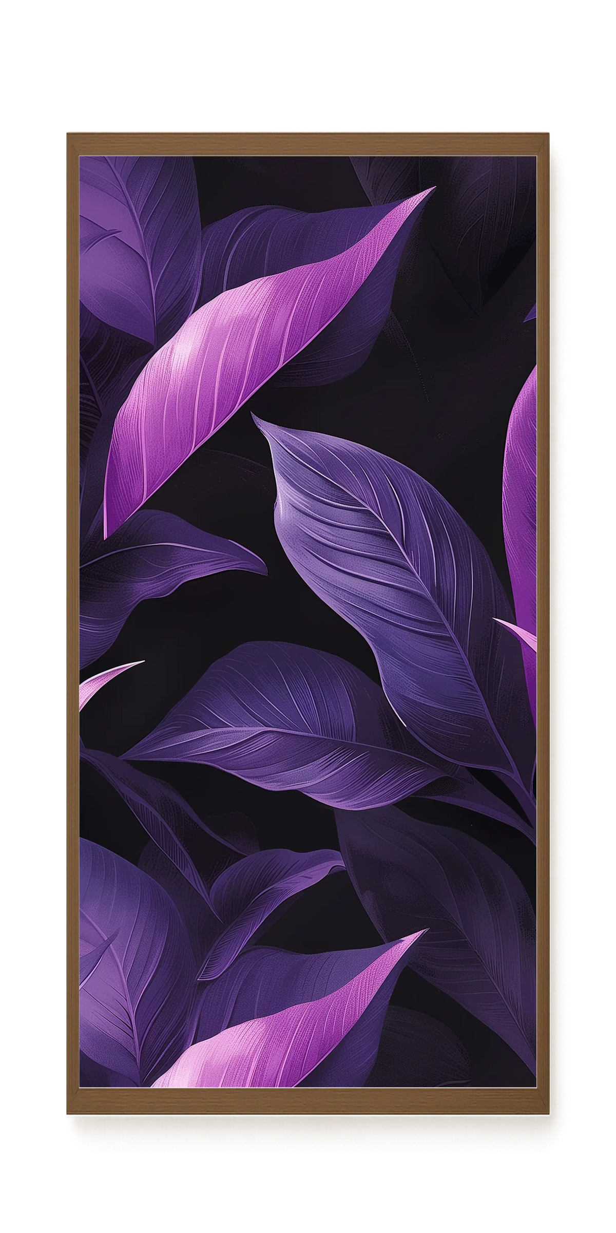 Violet Leaves Canvas Print